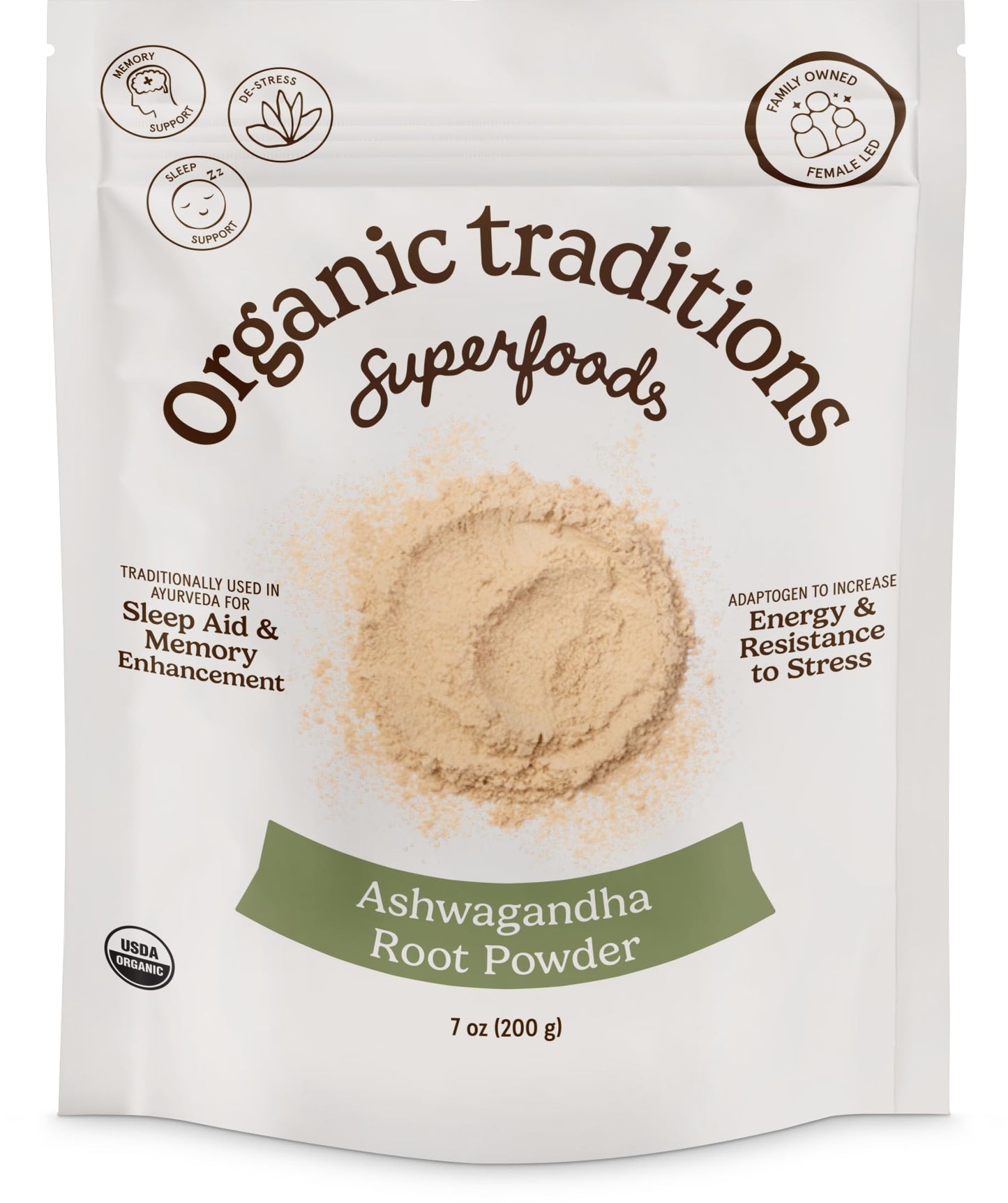 Organic Traditions Ashwagandha Root Powder, 1 Count