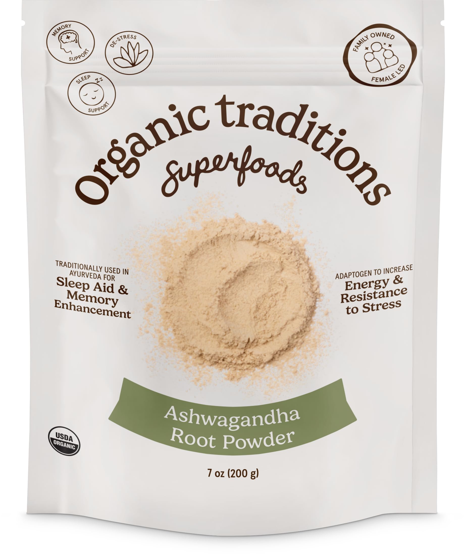 Organic Traditions Ashwagandha Root Powder, 1 Count