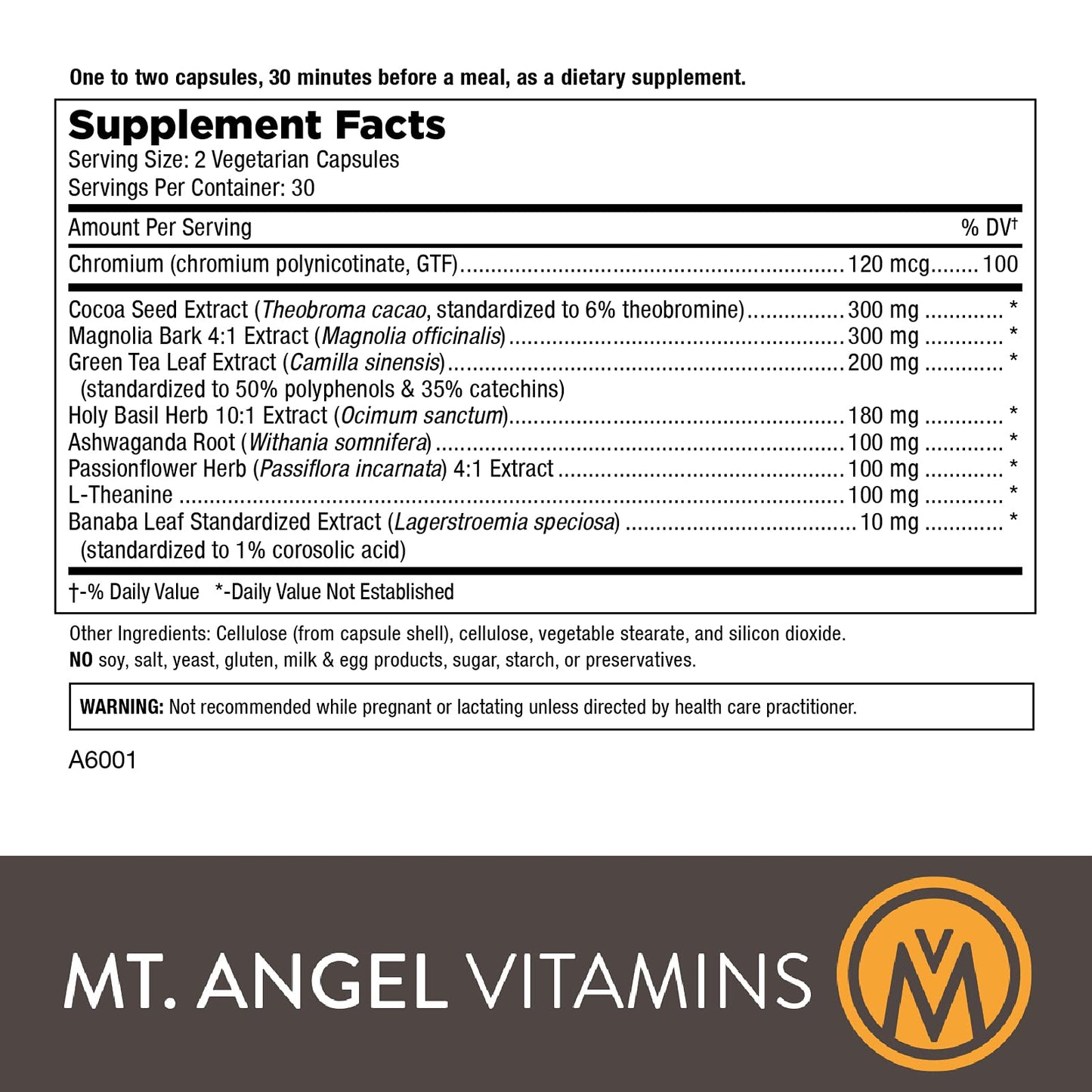 Mt. Angel Vitamins Feel Good Capsules, 60 Count