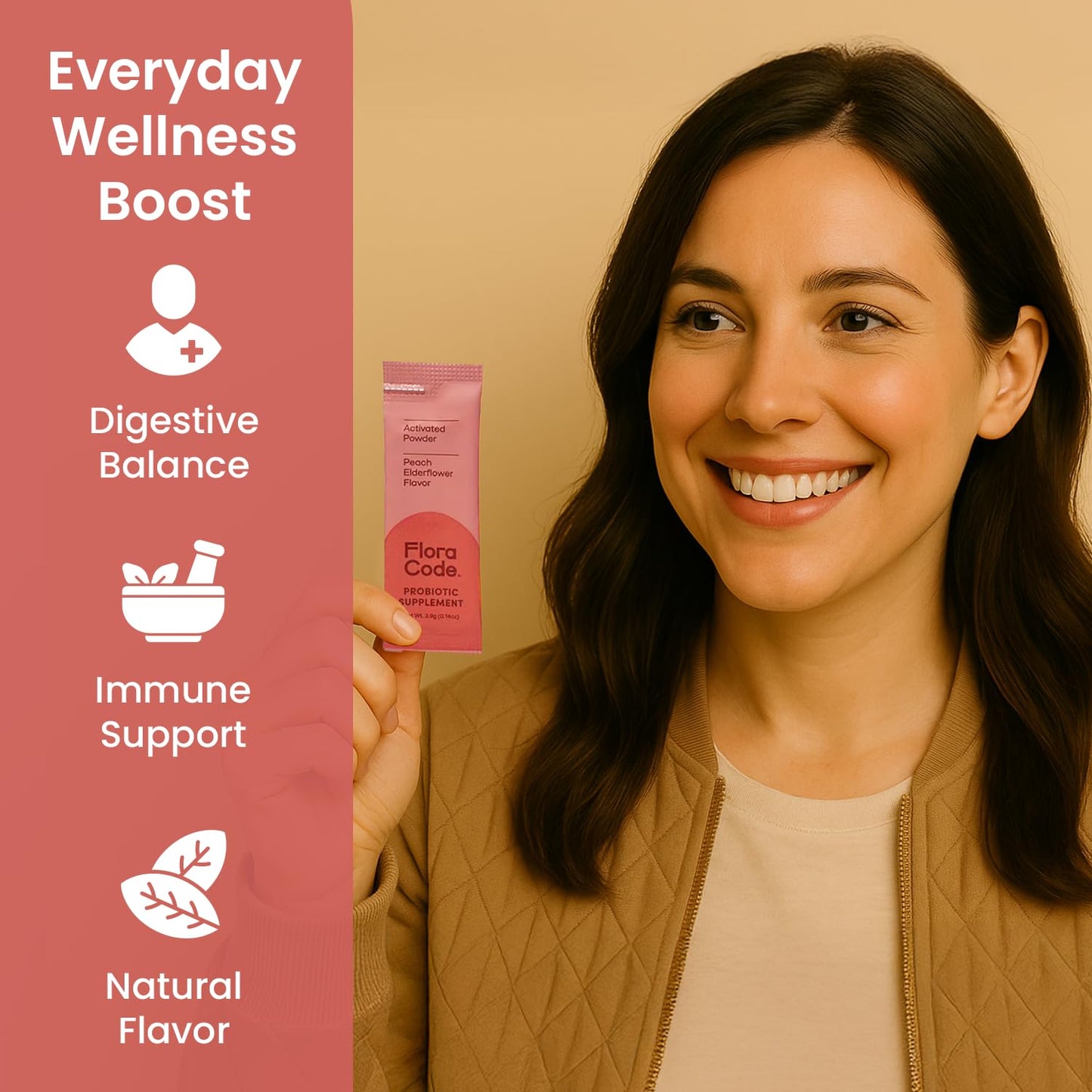 Flora Code Probiotic Powder 4.01 Ounce