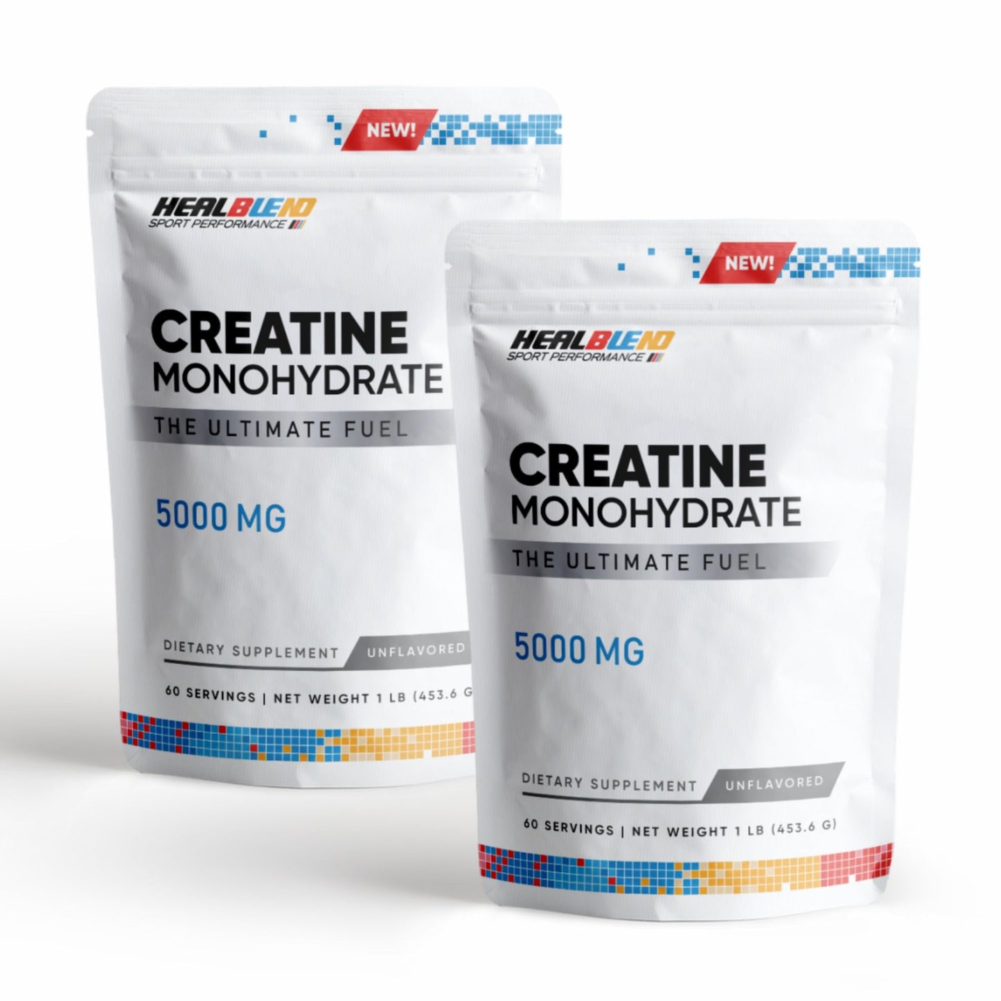 healblend Creatine Monohydrate Powder 5000mg, 500