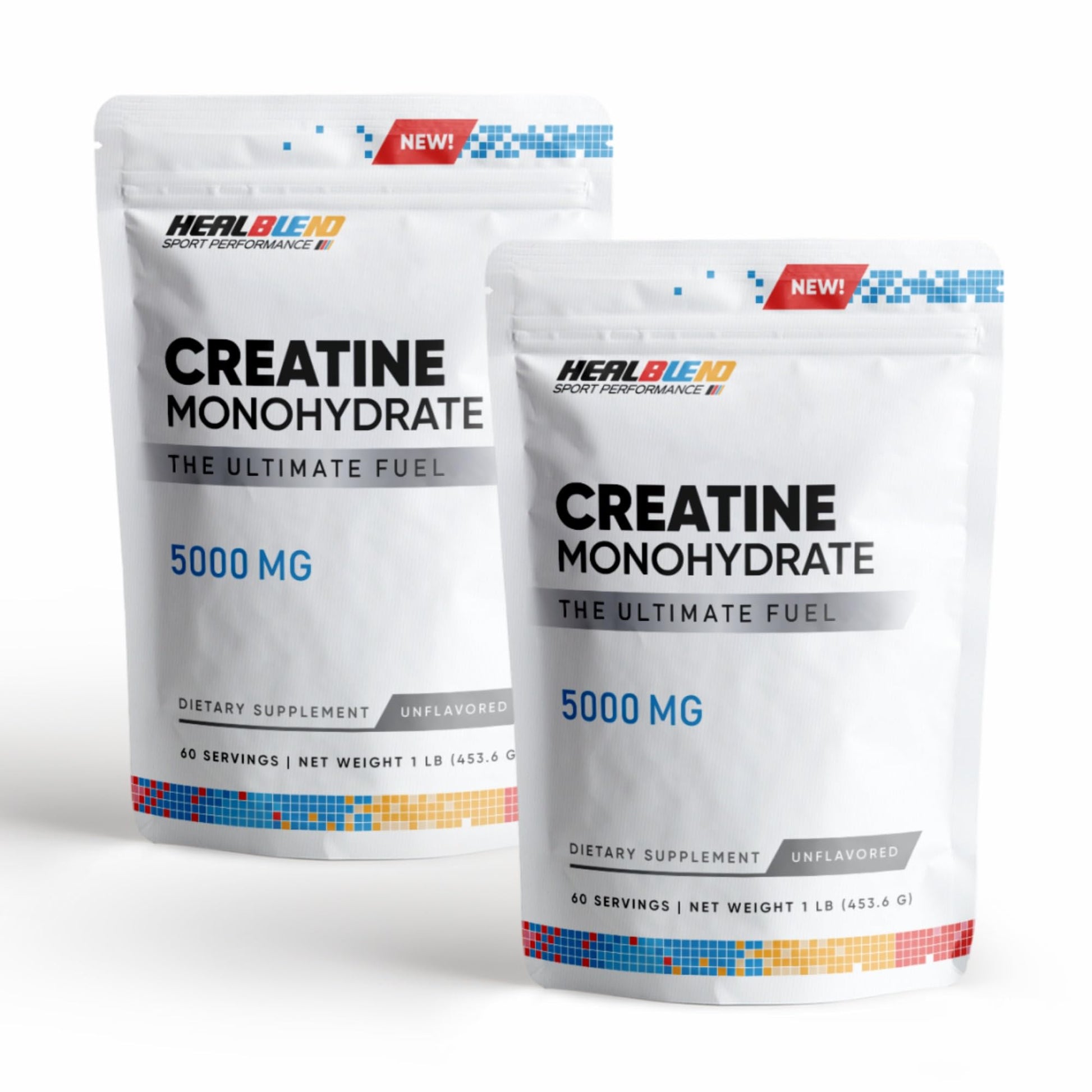 healblend Creatine Monohydrate Powder 5000mg, 500