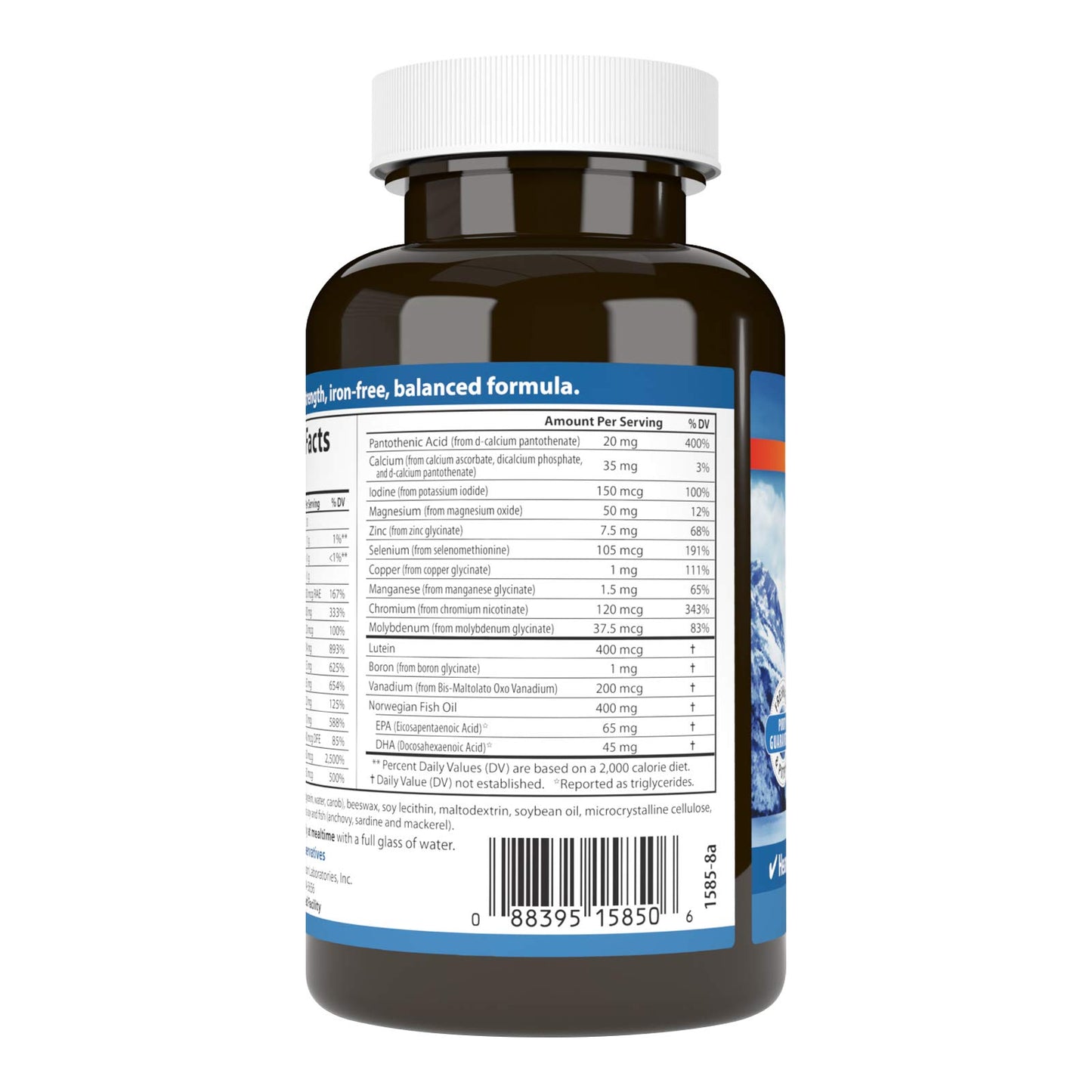 Carlson Multi + Omega-3 Fish Oil Softgels 60