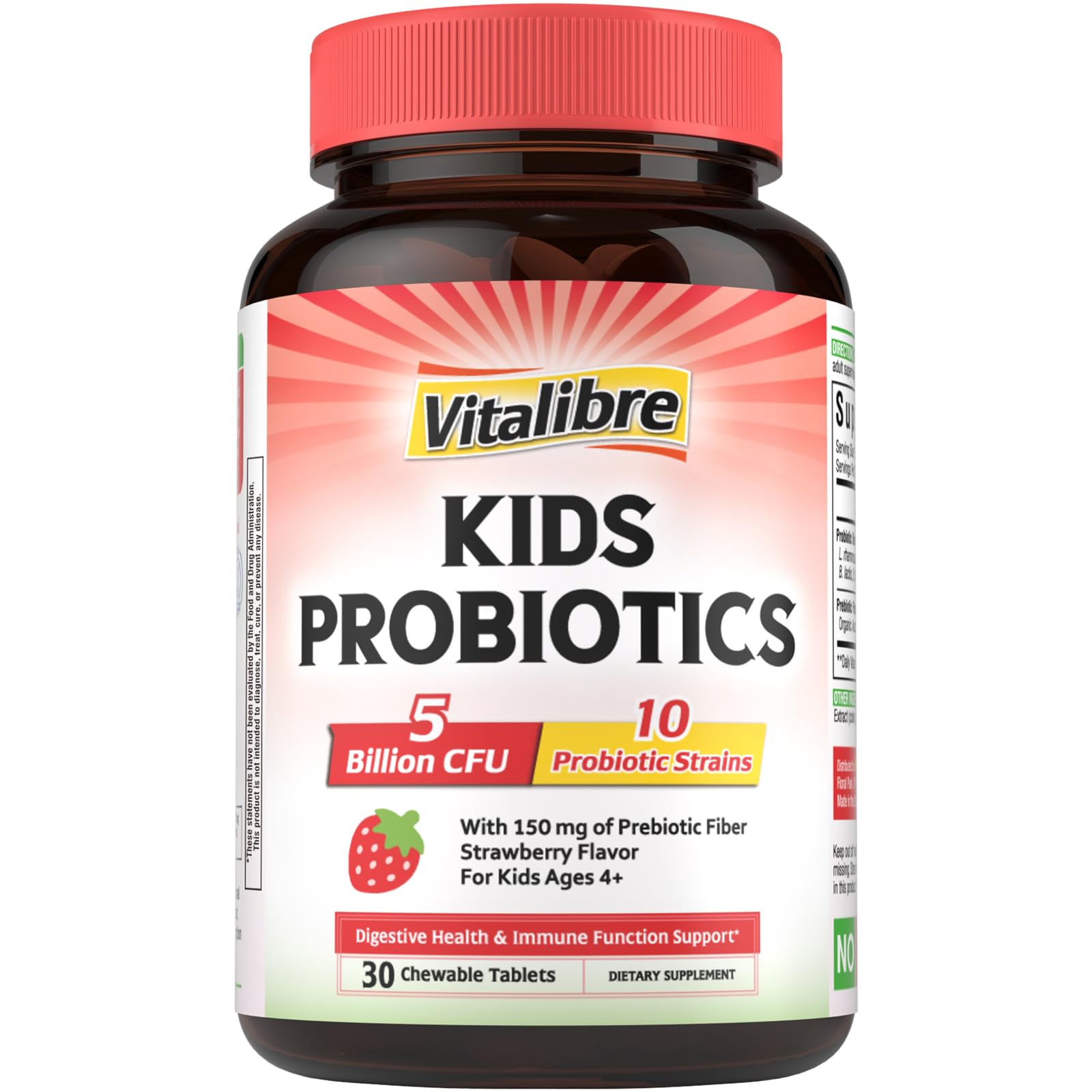 Vitalibre Kids Probiotics Capsules, 30 Count