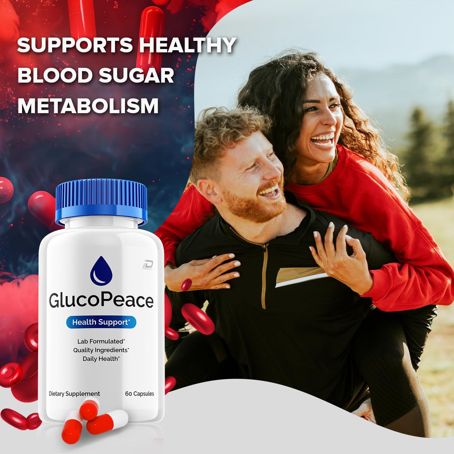 Indelo Gluco Peace Capsules, 60 Count