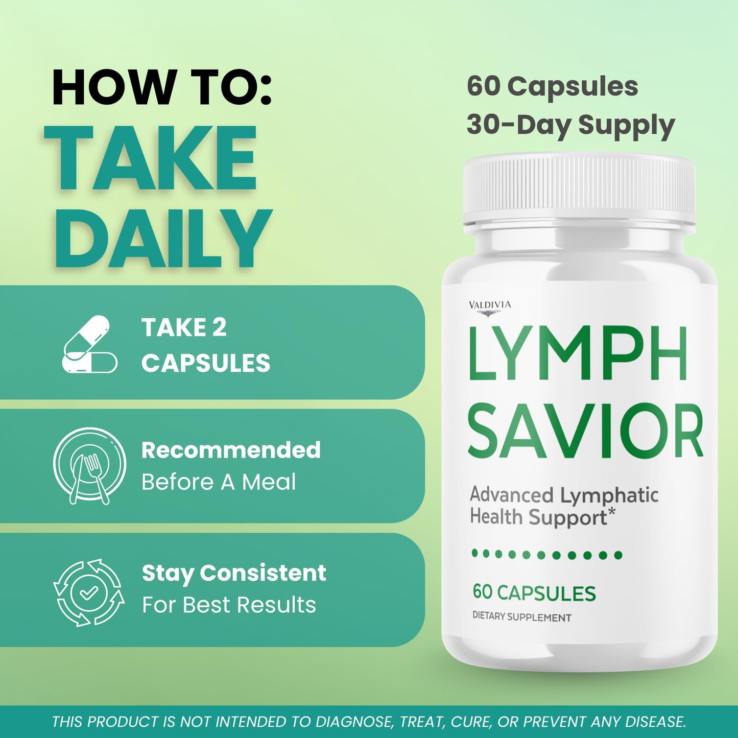 Valdivia Lymph Savior 180 Capsules