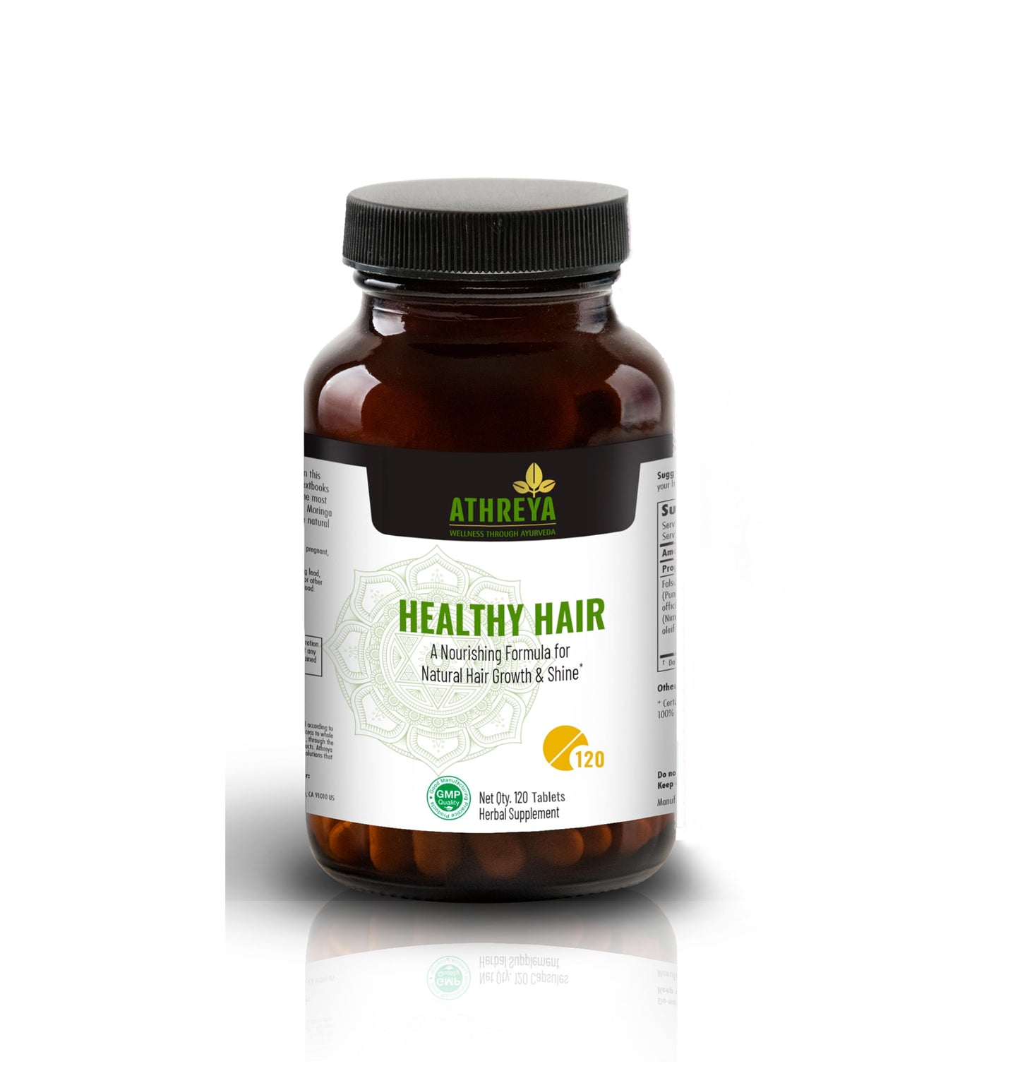 Athreya Healthy Hair Tablets with Vitamin C, 120 Tablets