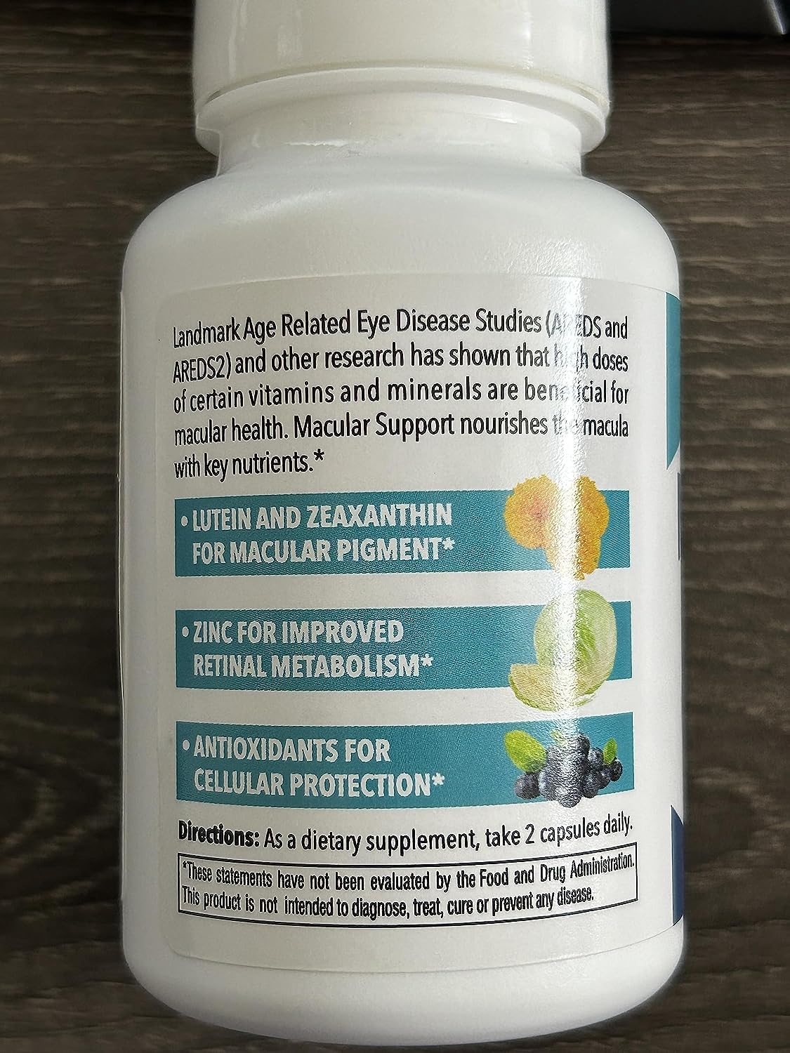 VisiVite Macular Support with Lutein, Zeaxanthin Supplements Capsules 60 Count