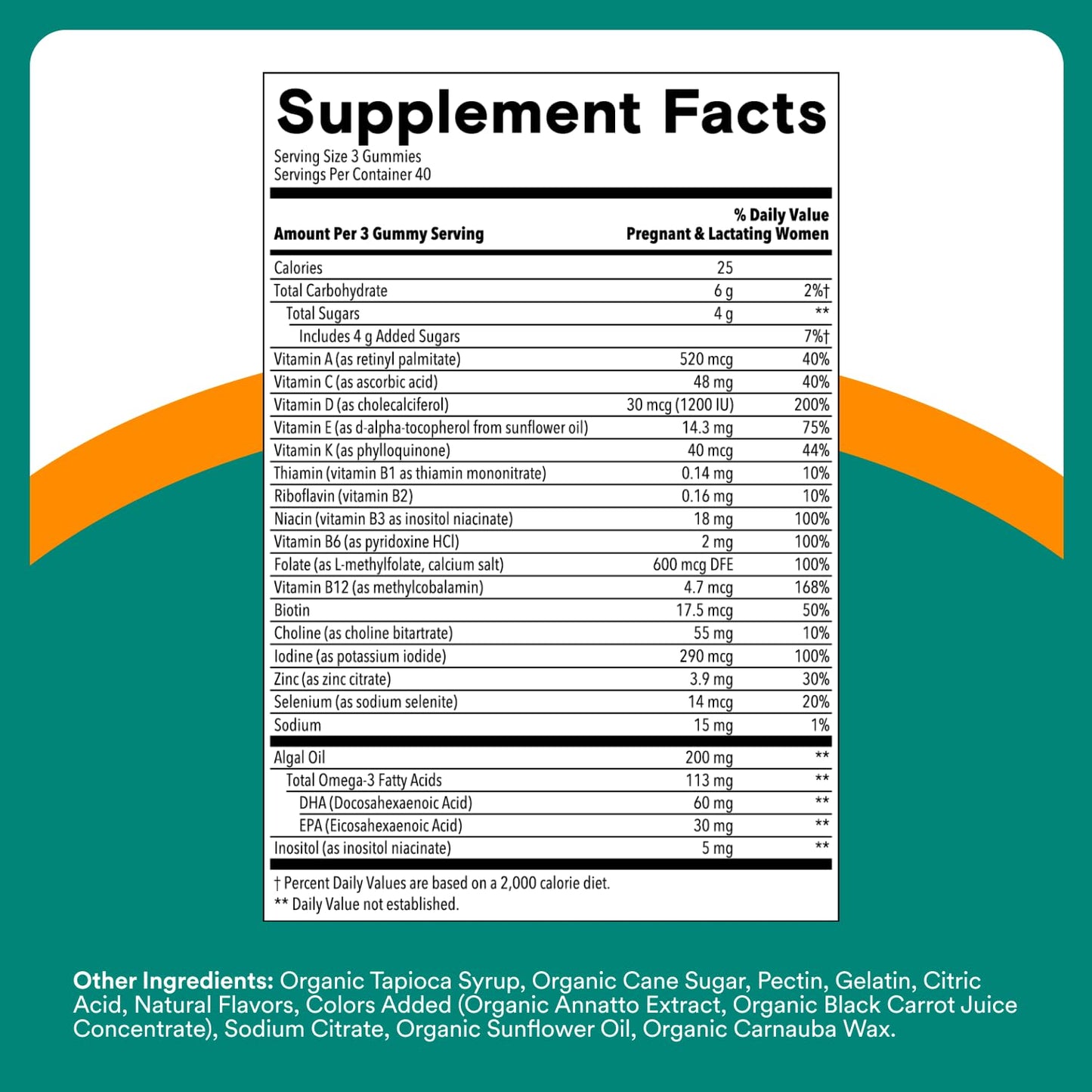 SmartyPants Prenatal Multivitamin Gummies 240 Count