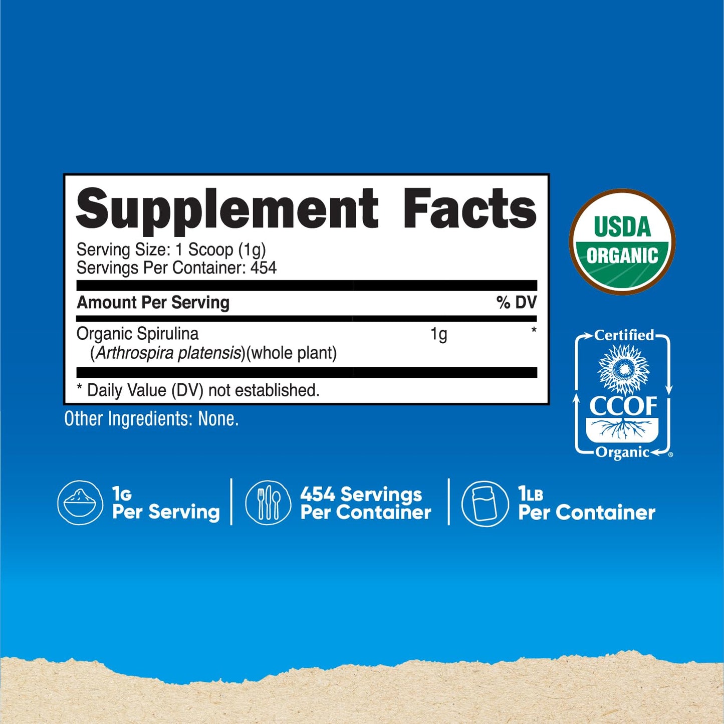 Nutricost Organic Spirulina Powder 32