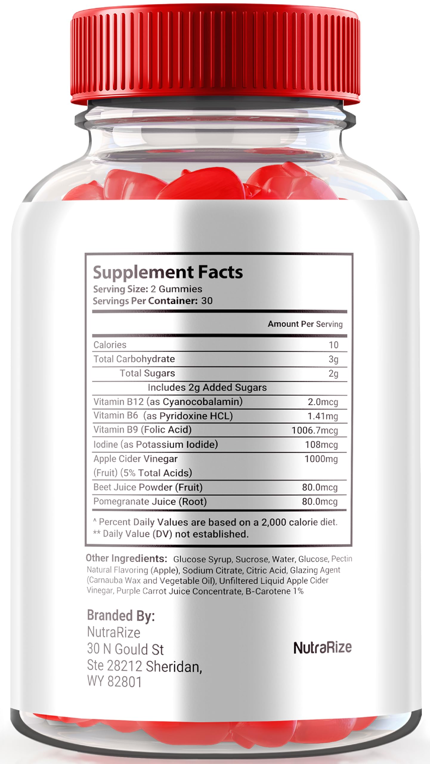 NutraRize Trim Tummy Keto Gummies, 60 Gummies