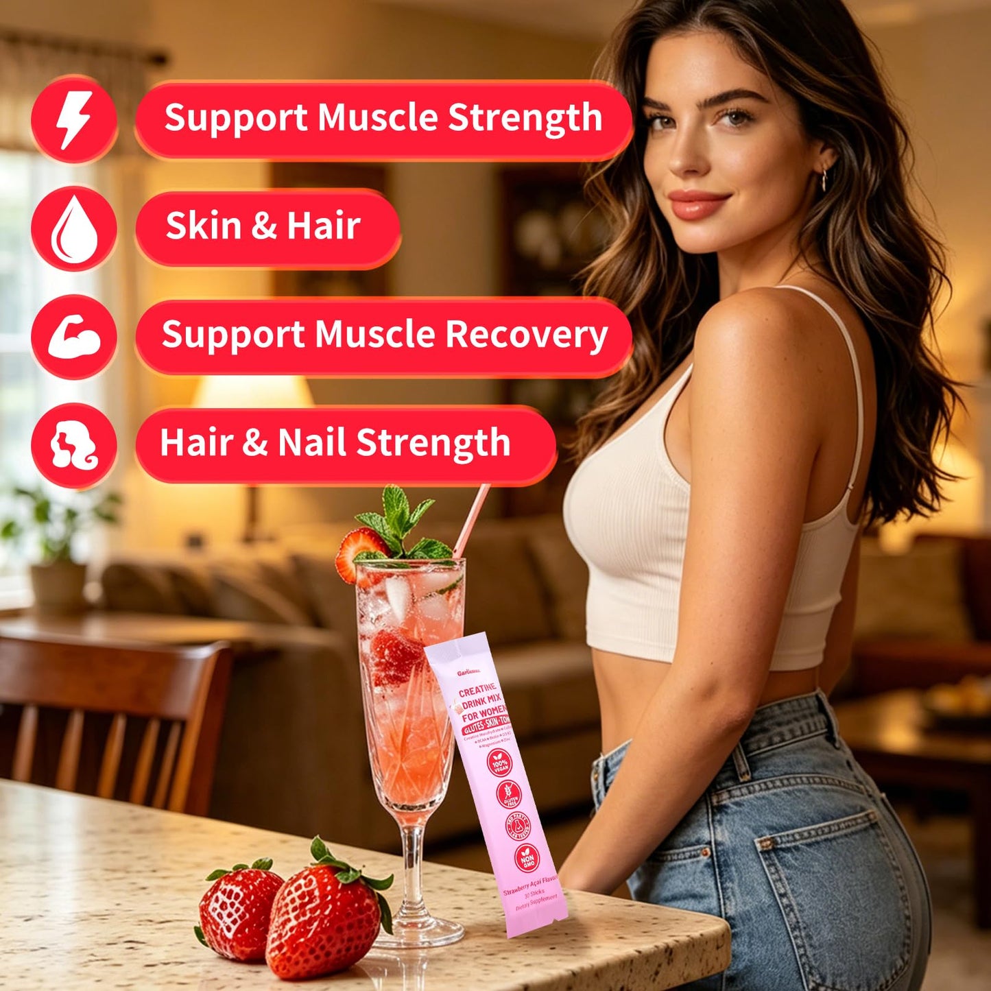 Garlicoccc Creatine for Women Powder 30