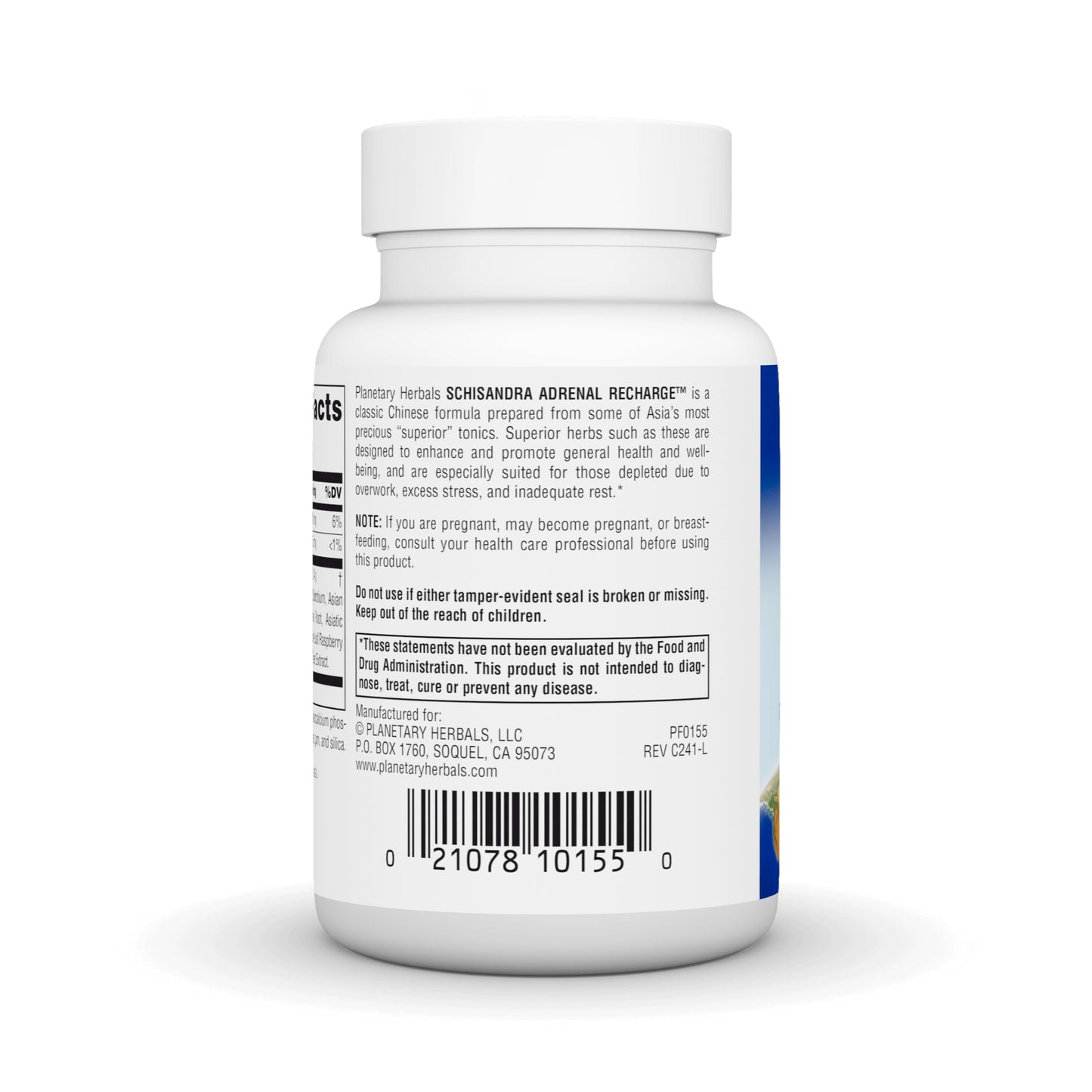 Planetary Herbals Schisandra Adrenal Complex 710mg with Yam Rhizome, Poria Sclerotium & More, 60 Tablets