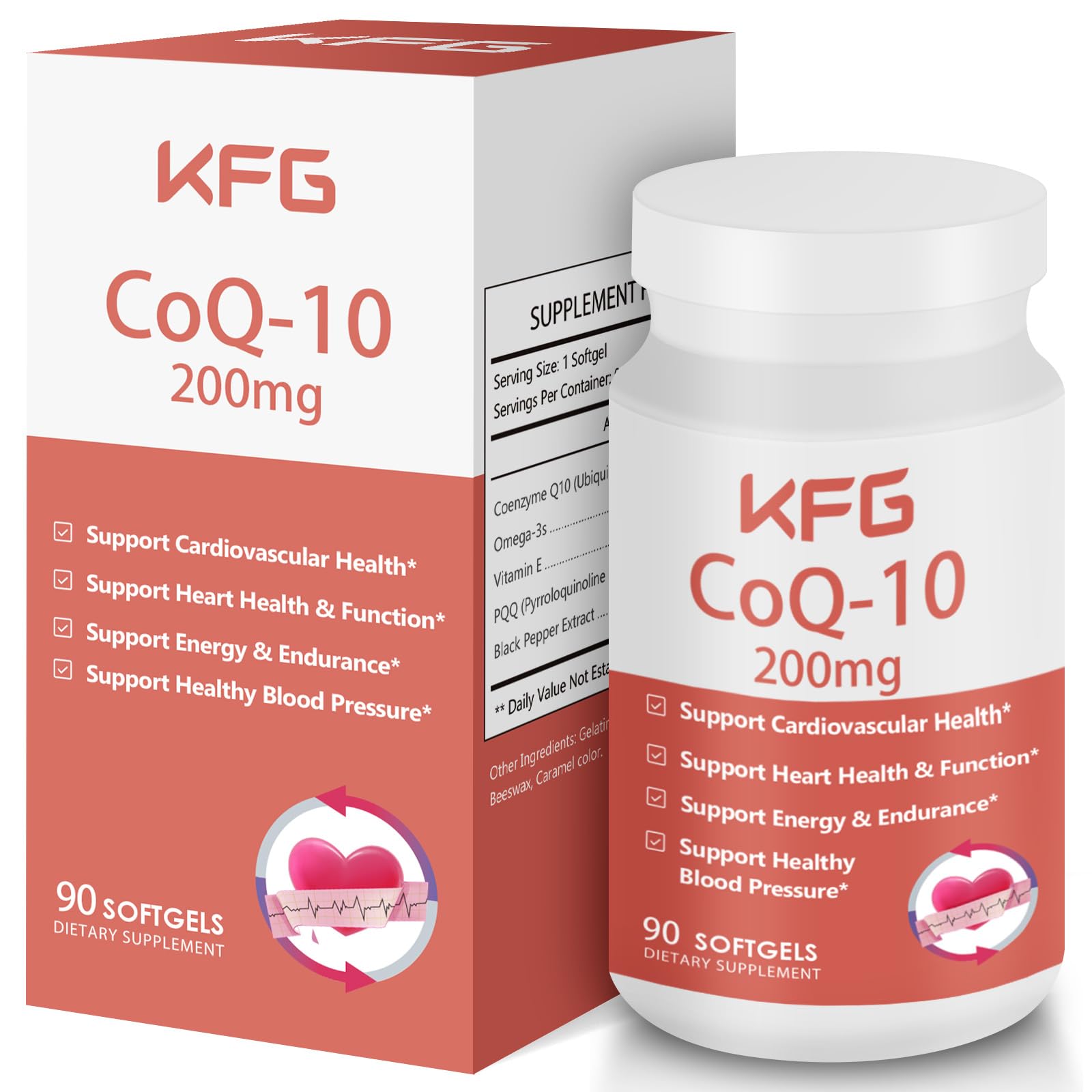 KFG CoQ10 200mg Softgel, 1 Count