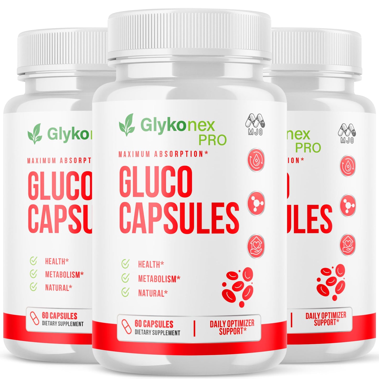 MJO Gluco Capsules, 180 Capsules