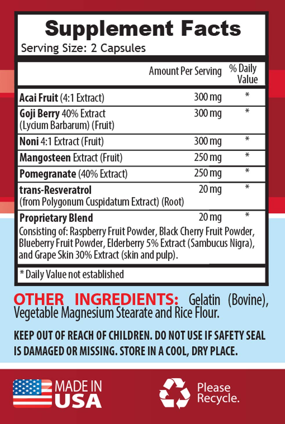 Health Solution Prime Antioxidant Mega Complex 1440 mg Capsule, 120 Capsules