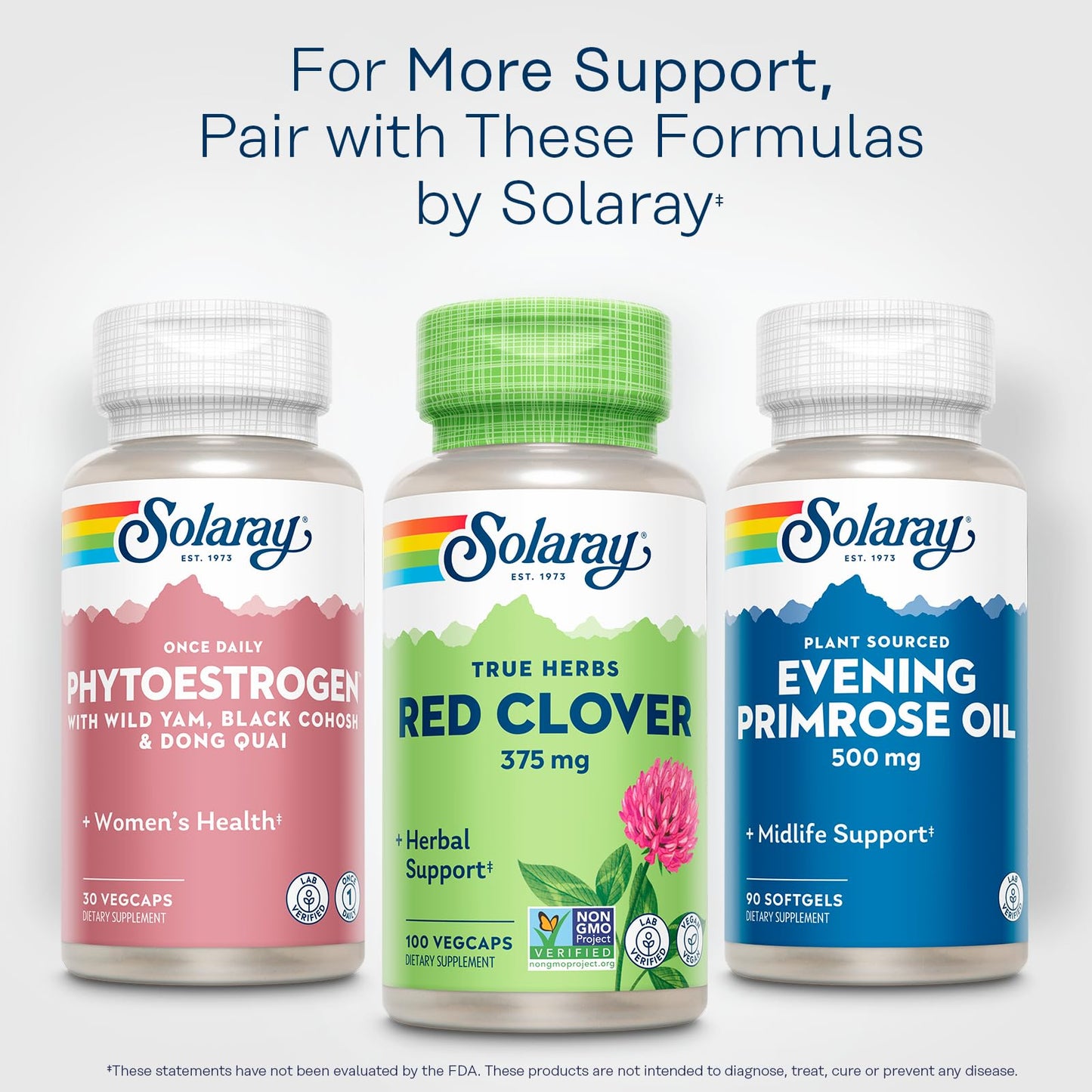 SOLARAY Red Clover 375 mg Capsule 100 VegCaps