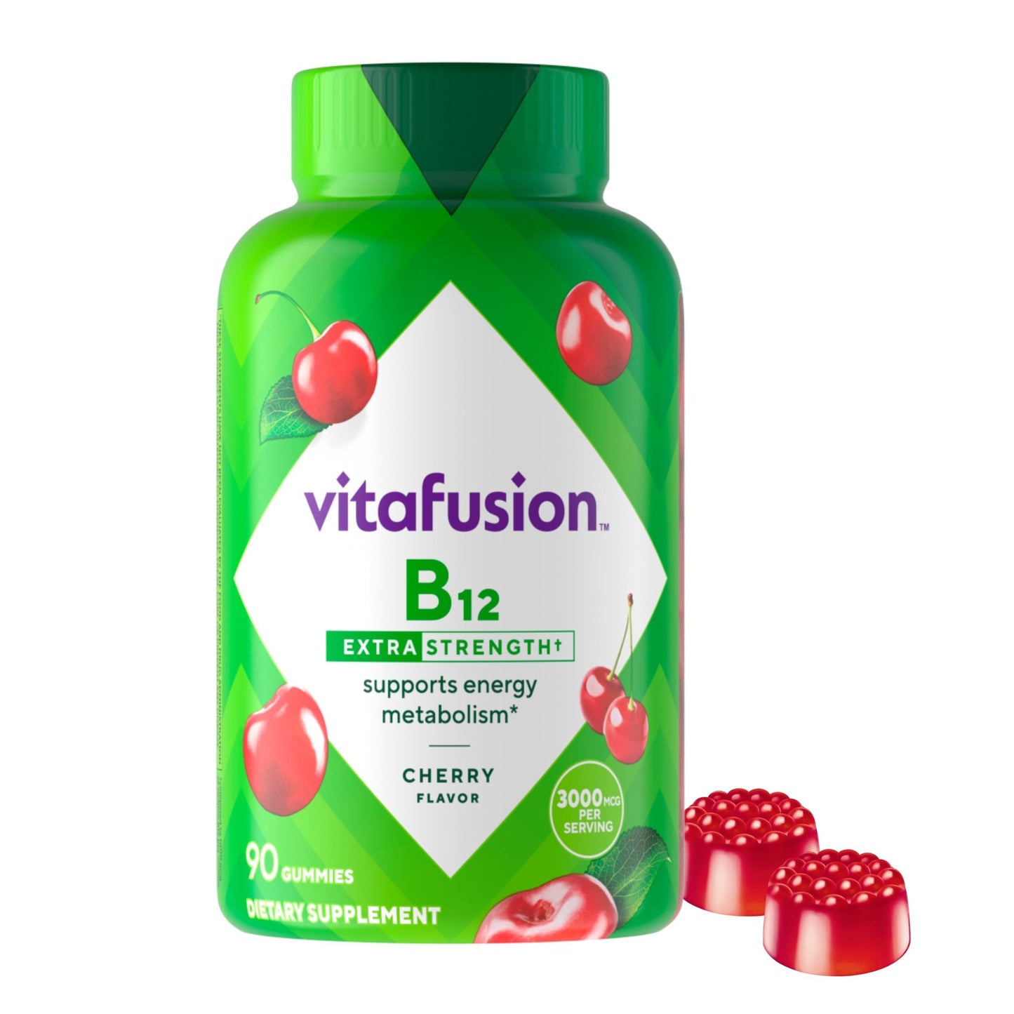 Vitafusion Vitamin B12 Gummies, Extra Strength, 90 Count