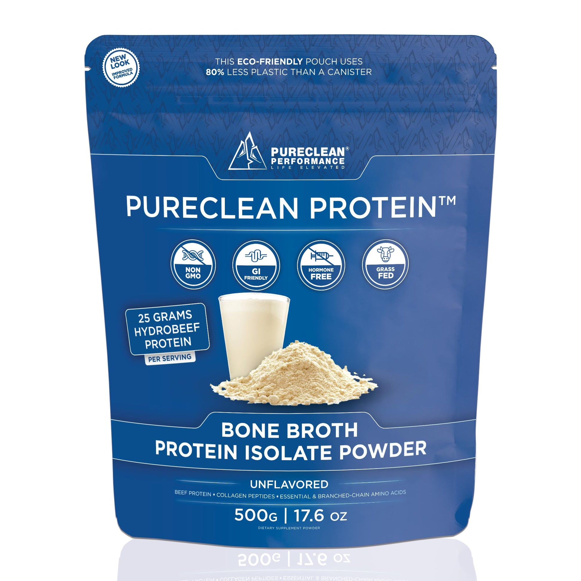 PureClean Performance Protein Powder Beef + Collagen Isolate, 1.1 lb