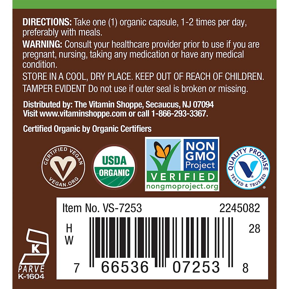 plnt Organic Cinnamon Full Spectrum Blood Sugar Support Capsules, 60 Capsules