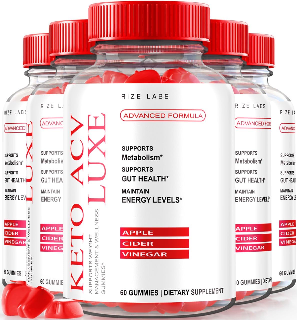Rize Labs Keto ACV Luxe Gummies, 60 Gummies