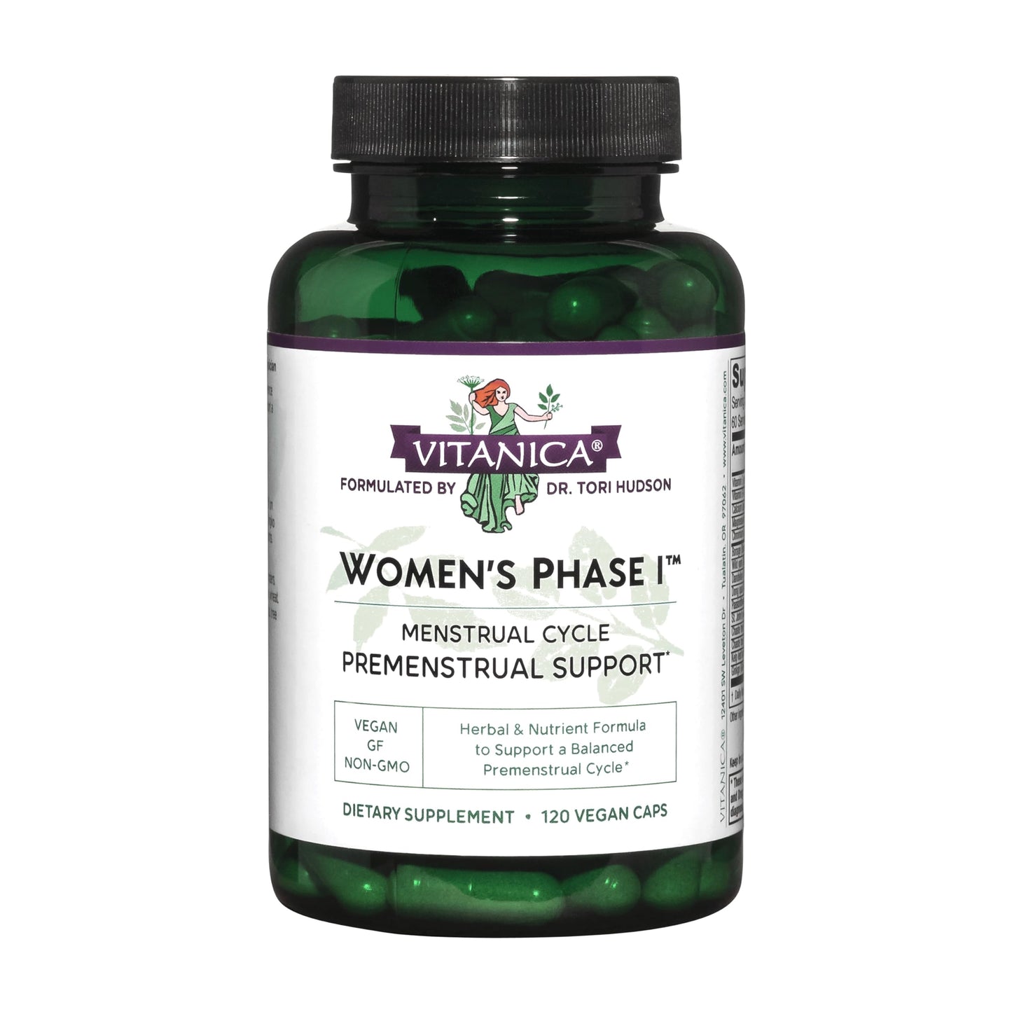 Vitanica Women's Phase I Premenstrual Support Capsule 120 Count