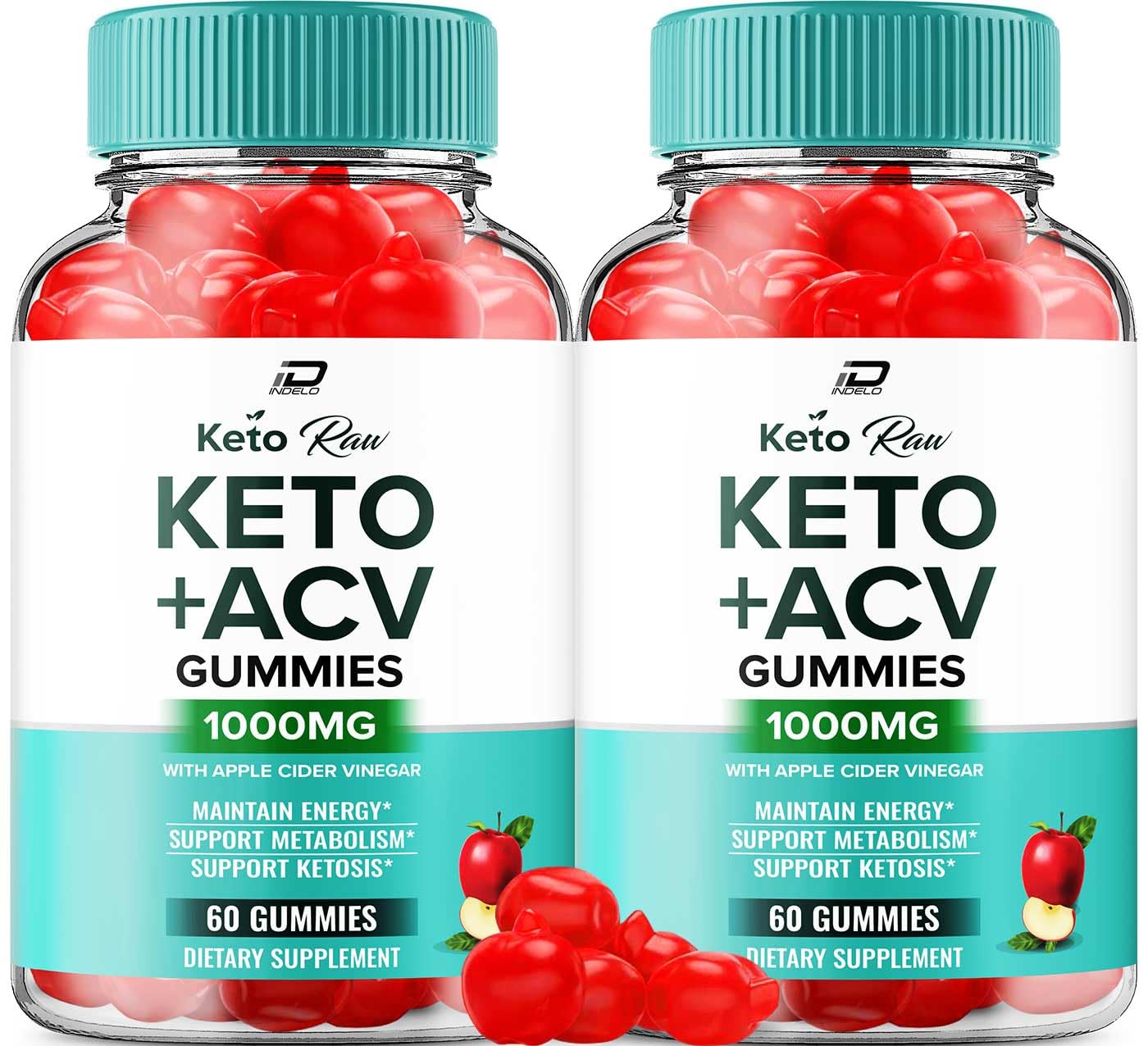 Indelo Keto Raw ACV Gummies 120 Count