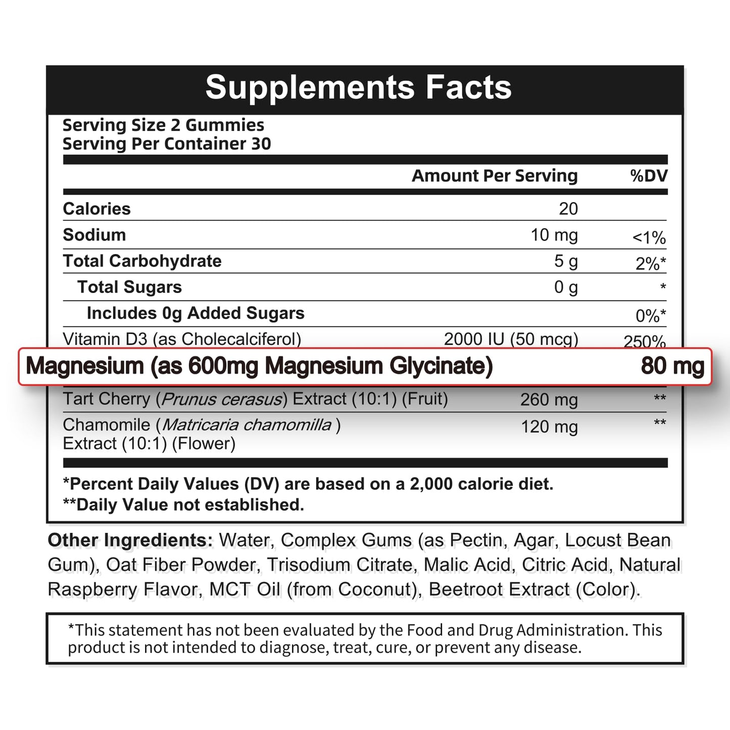 Alliwise Magnesium Glycinate Gummies 600mg Sleep & Calm, 120 Gummies