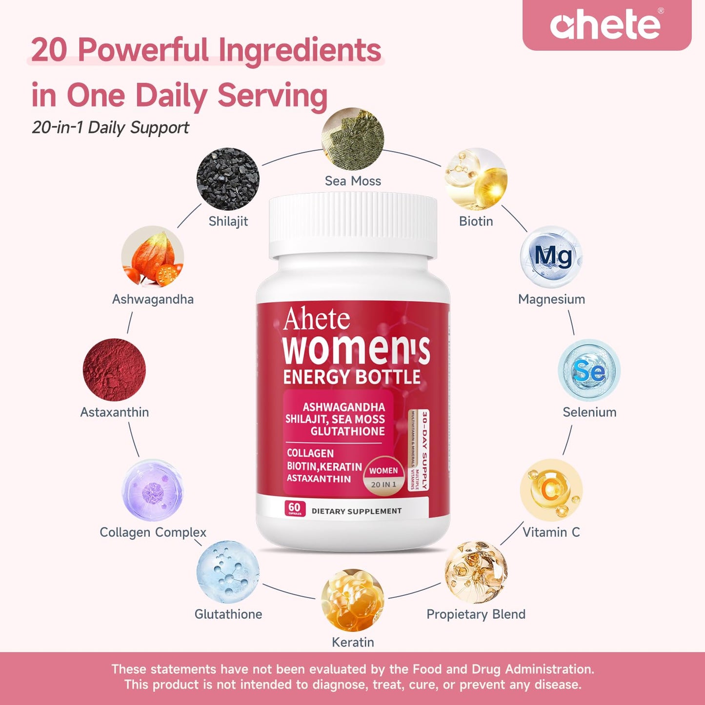 Ahete Multivitamin for Women 60 Capsules