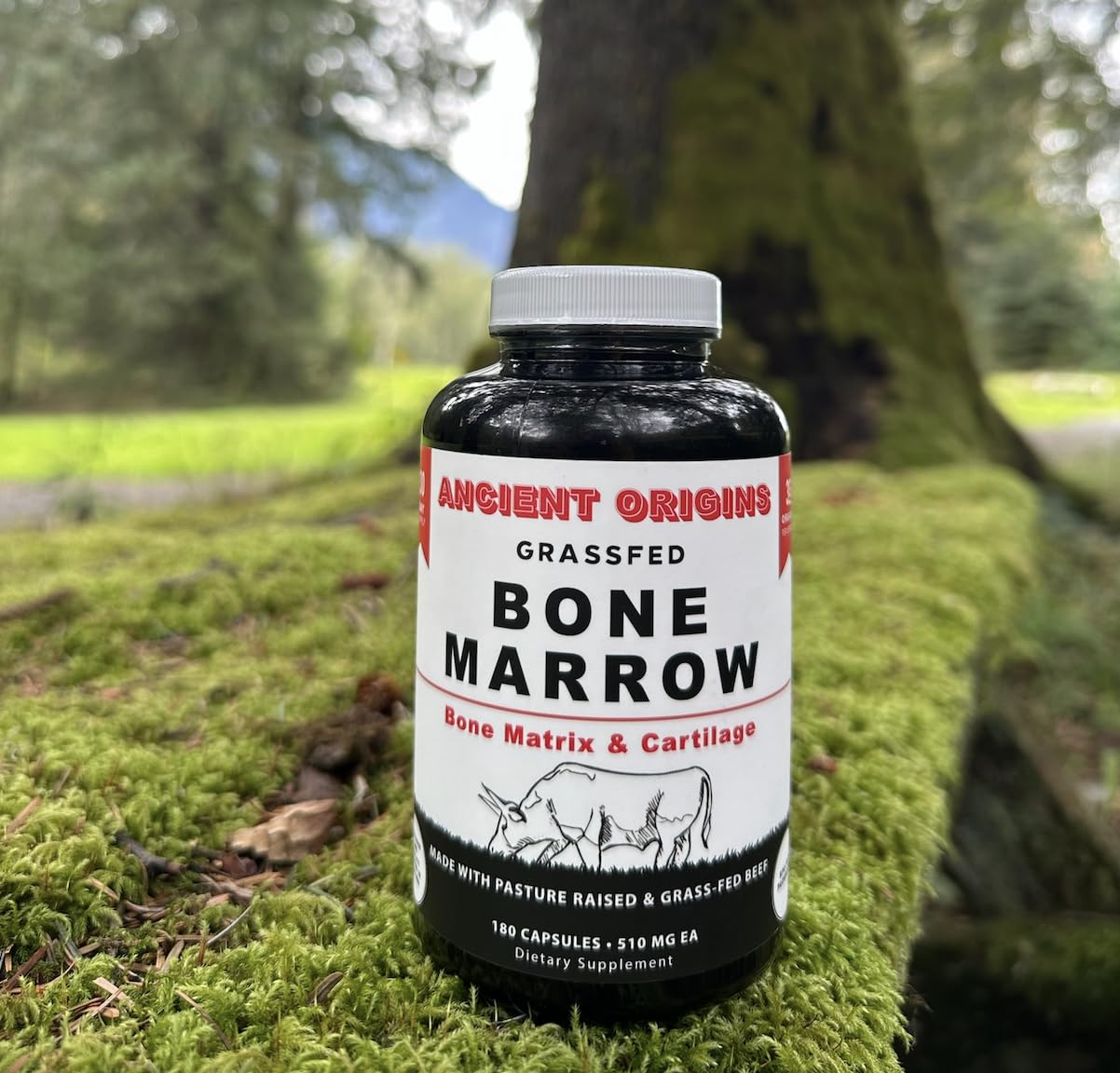 Ancient Origins Grass-Fed Bone Marrow Supplement Capsules 180 Capsules