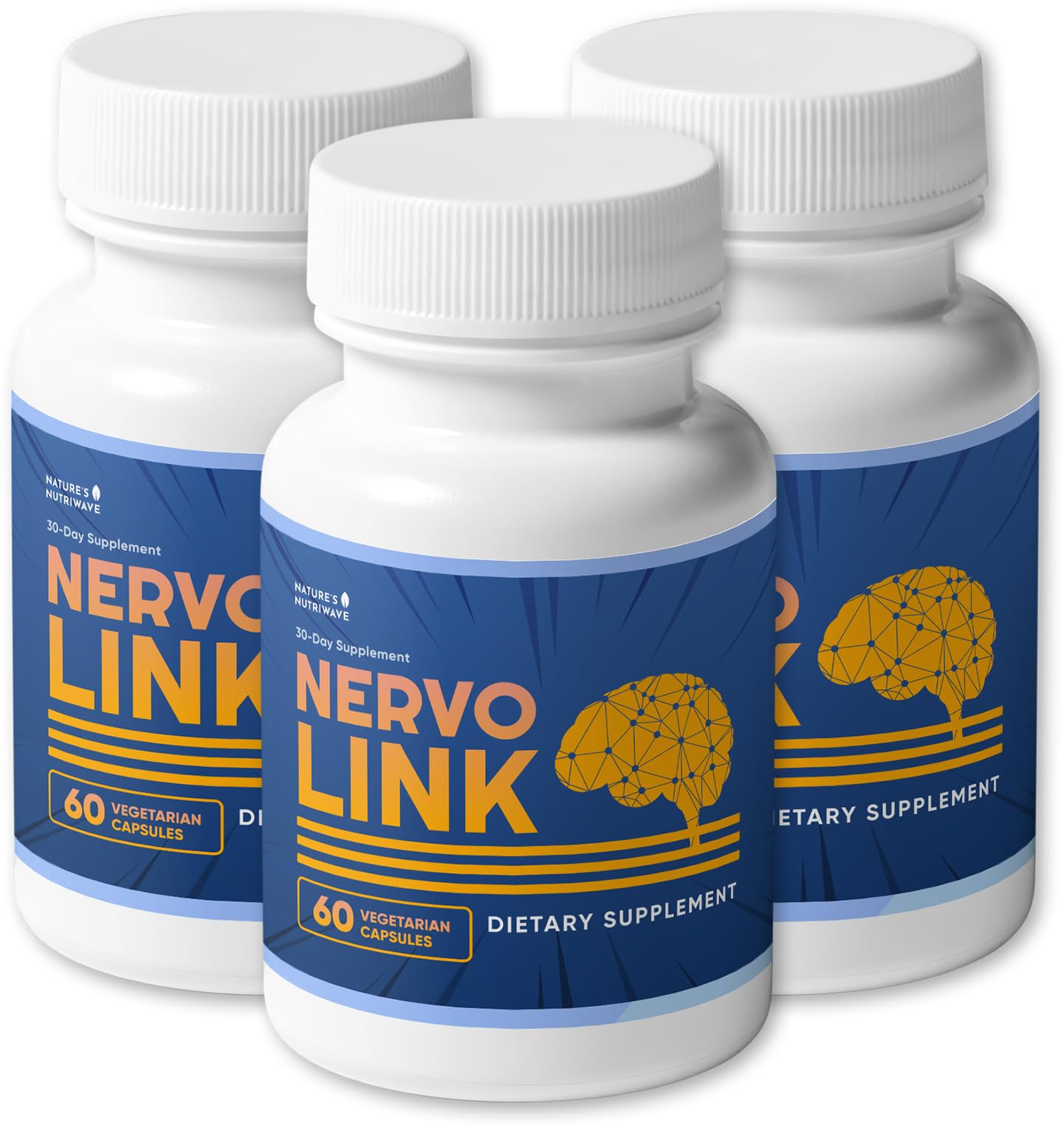Nature’s NutriWave Nervolink Reishi, Shiitake & Lion's Mane Capsules, 180 Count