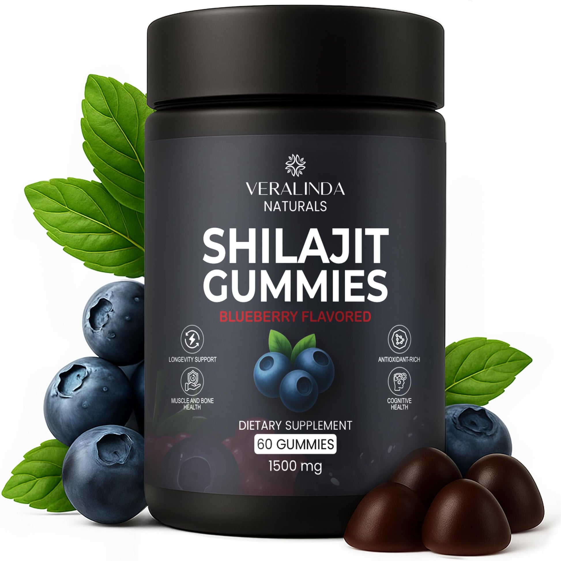 Veralinda Naturals Shilajit Gummies 60 Gummies