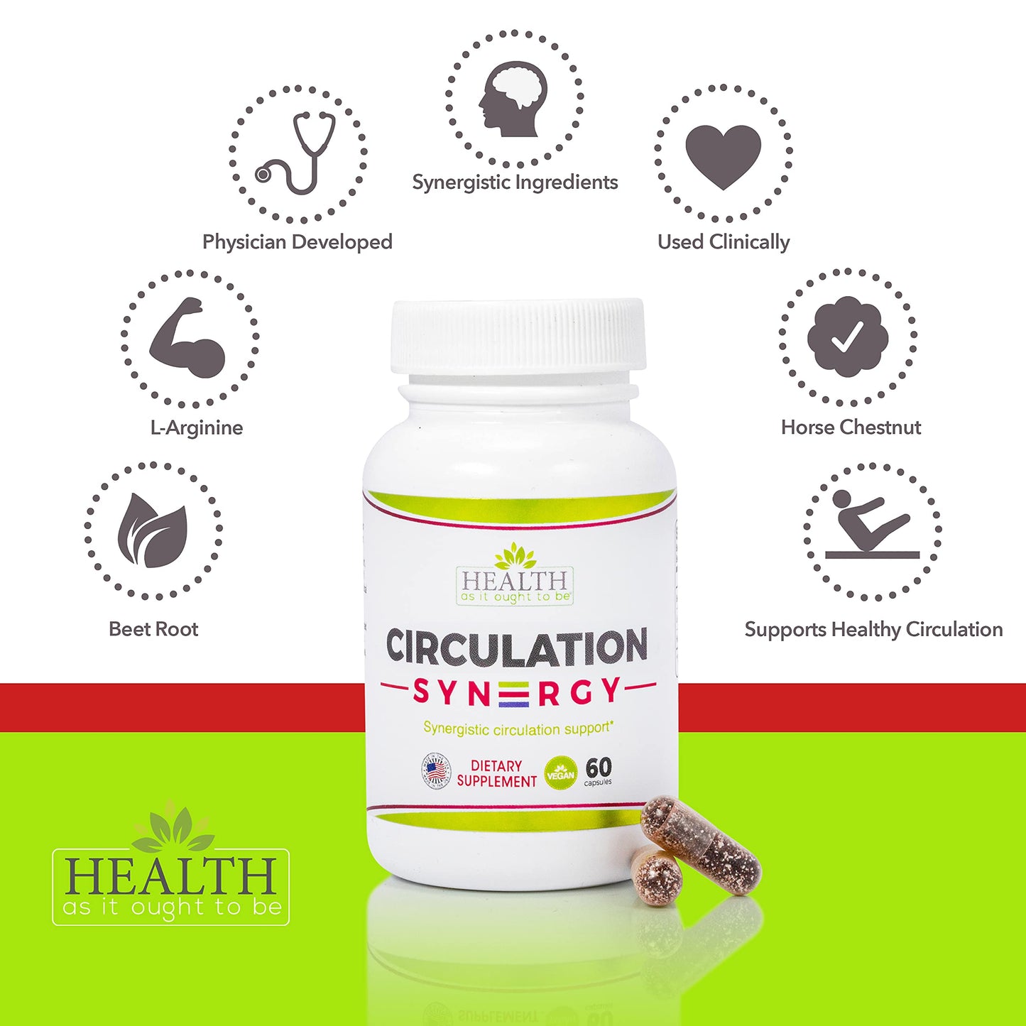 Health As It Ought To Be Circulation Syn3rgy Supplement Capsule, 60 Capsules