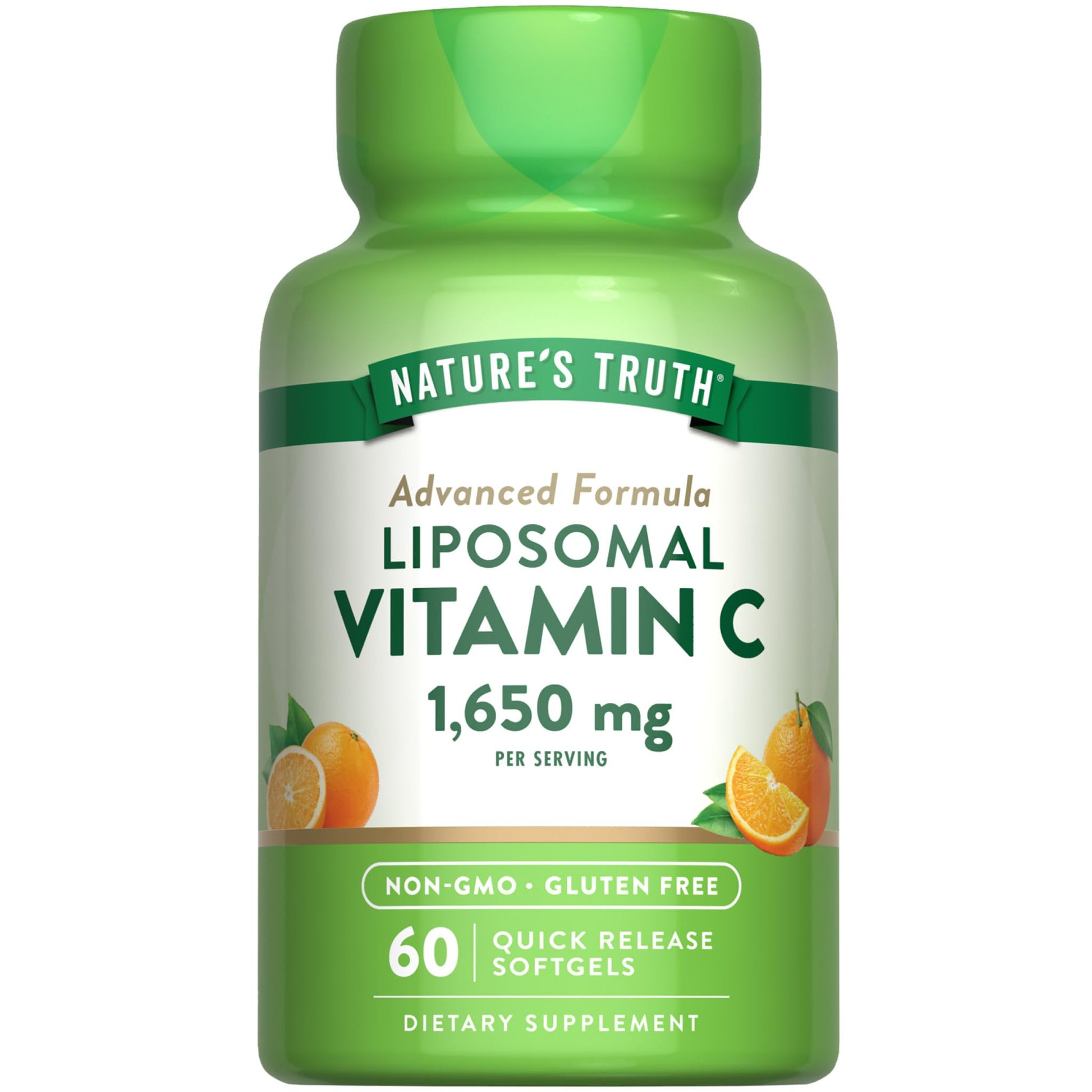 Nature's Truth Liposomal Vitamin C 1650mg Softgels 60 Count