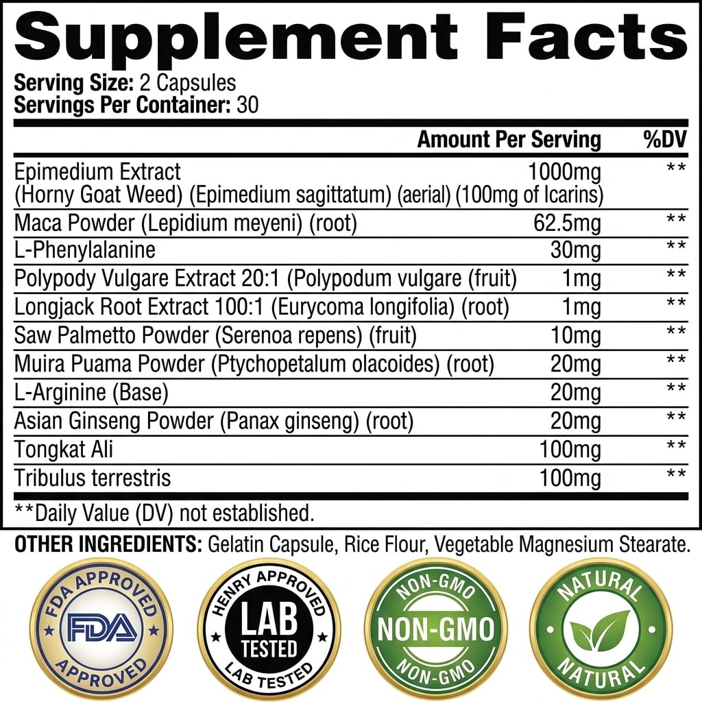 VALKNORX Primal Viking Testosterone Booster Capsules 60 Count