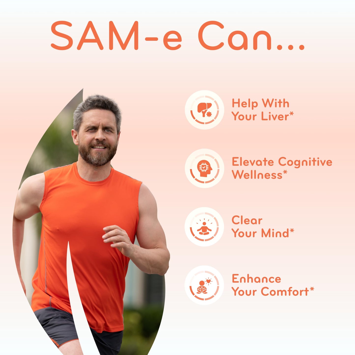 Clear Formulas Bioactive SAM-e 500mg Capsule 180 Count