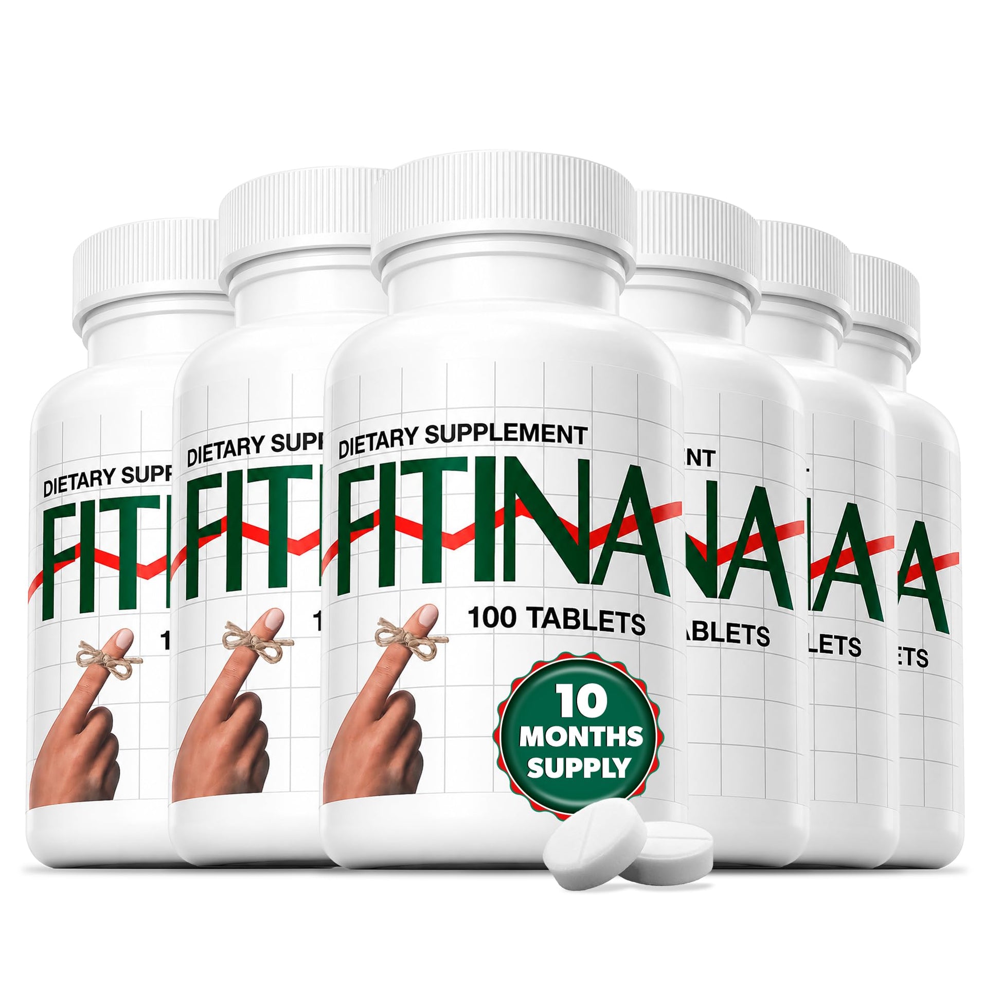 Fitina Brain Supplements for Memory and Focus with Vitamin B6 & Thiamine, Tablets, 600 Count
