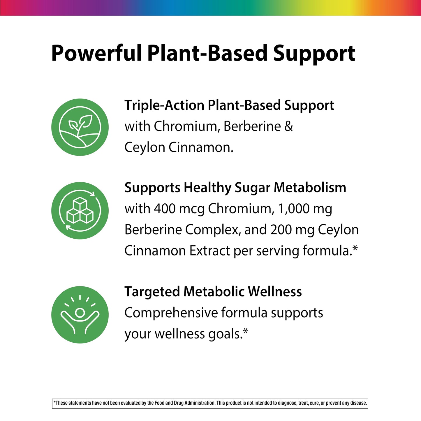 Rainbow Light Berberine Supplement with Ceylon Cinnamon, 60 Capsules