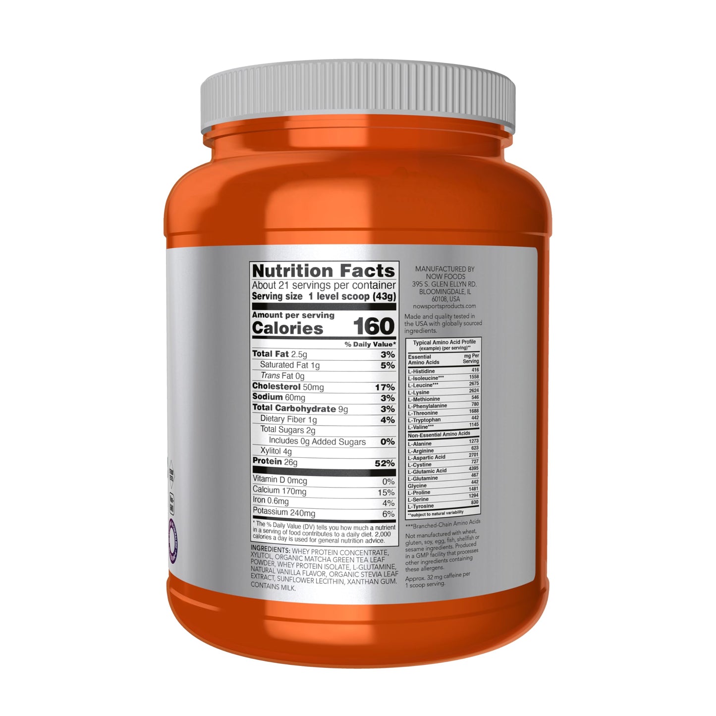 NOW Foods Whey Protein Powder 2 lb 32 Servings