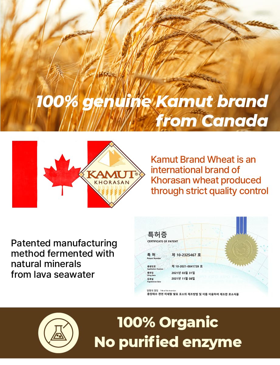 Health Friend Great KAMUT Brand Wheat Grain Enzyme Powder, 2.12 oz