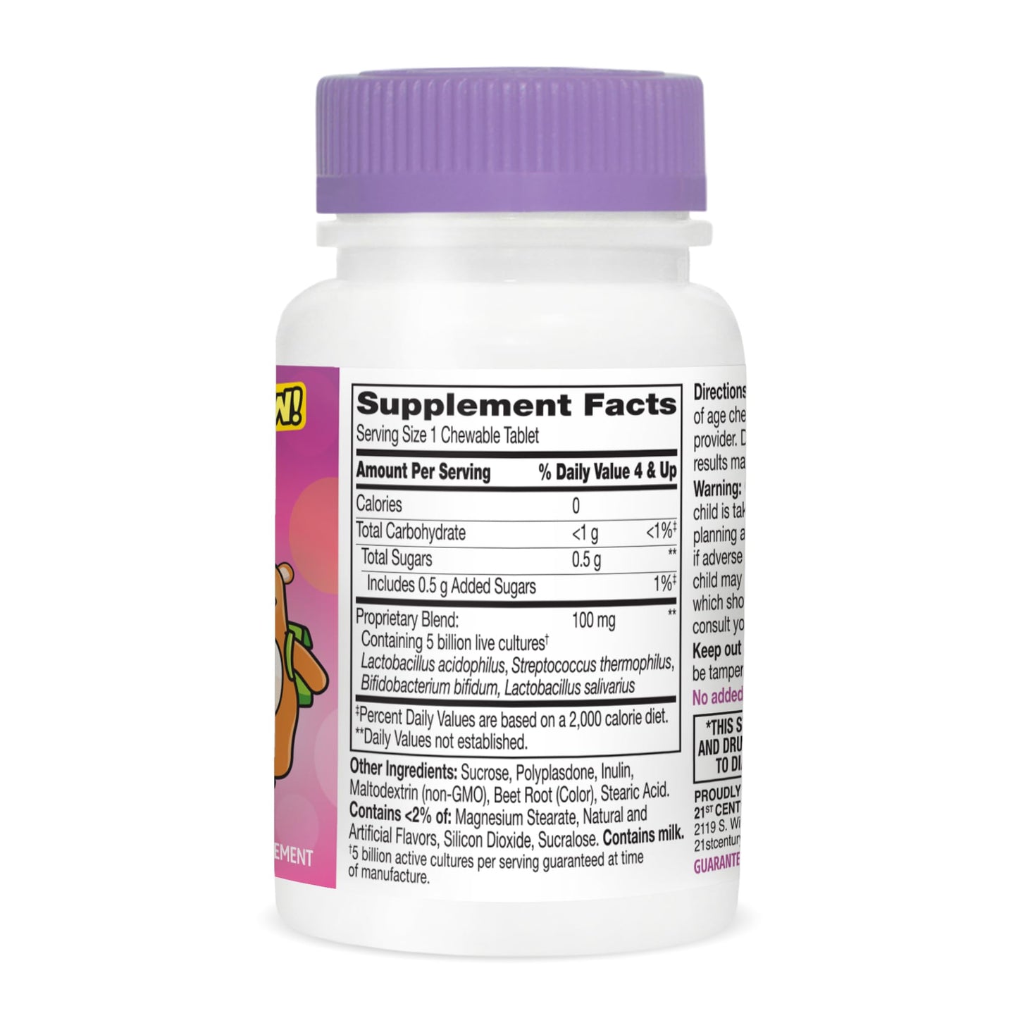 21st Century Zoo Friends Probiotic Chewable, 30 Count