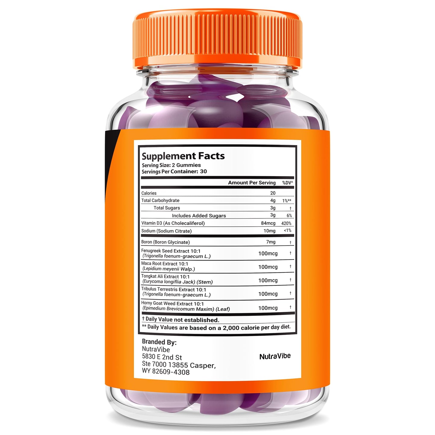 NutraVibe Power Rise XL Gummies, 300 Gummies