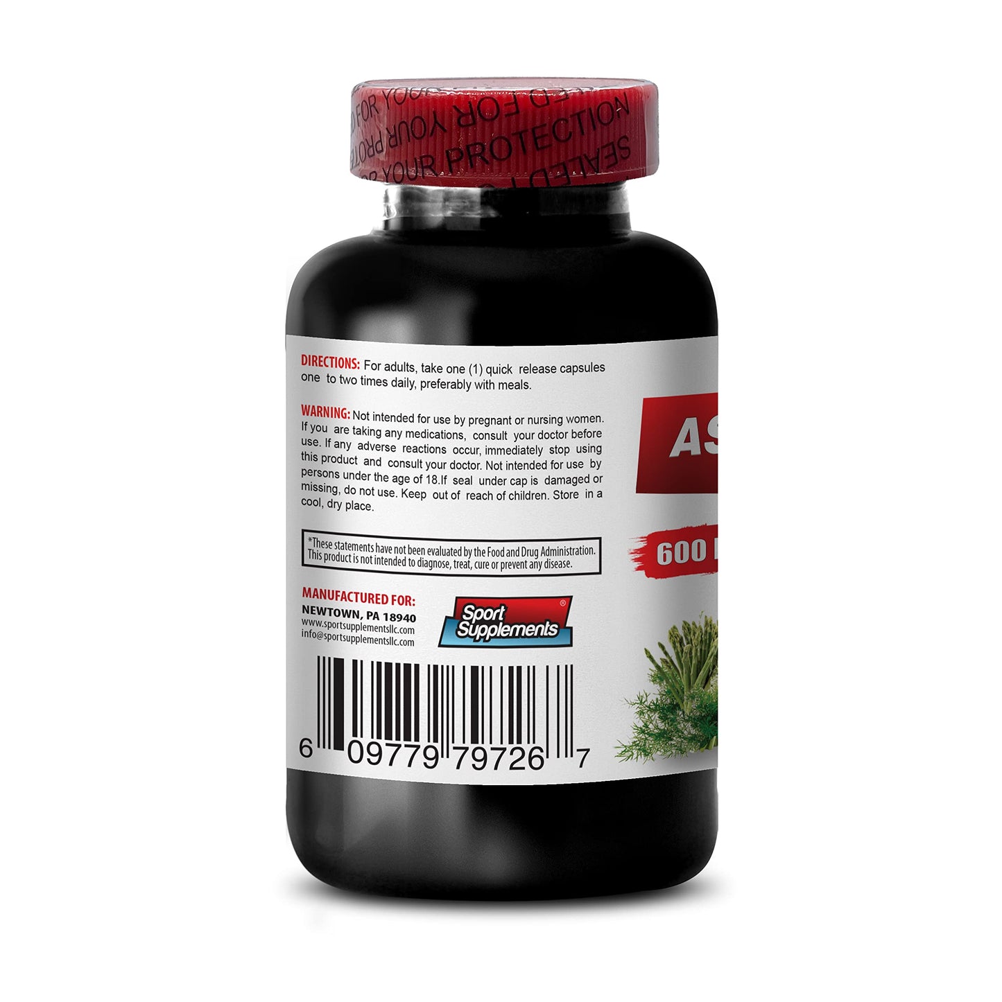 Sport Supplements Asparagus Young Shoots, 120 Capsules