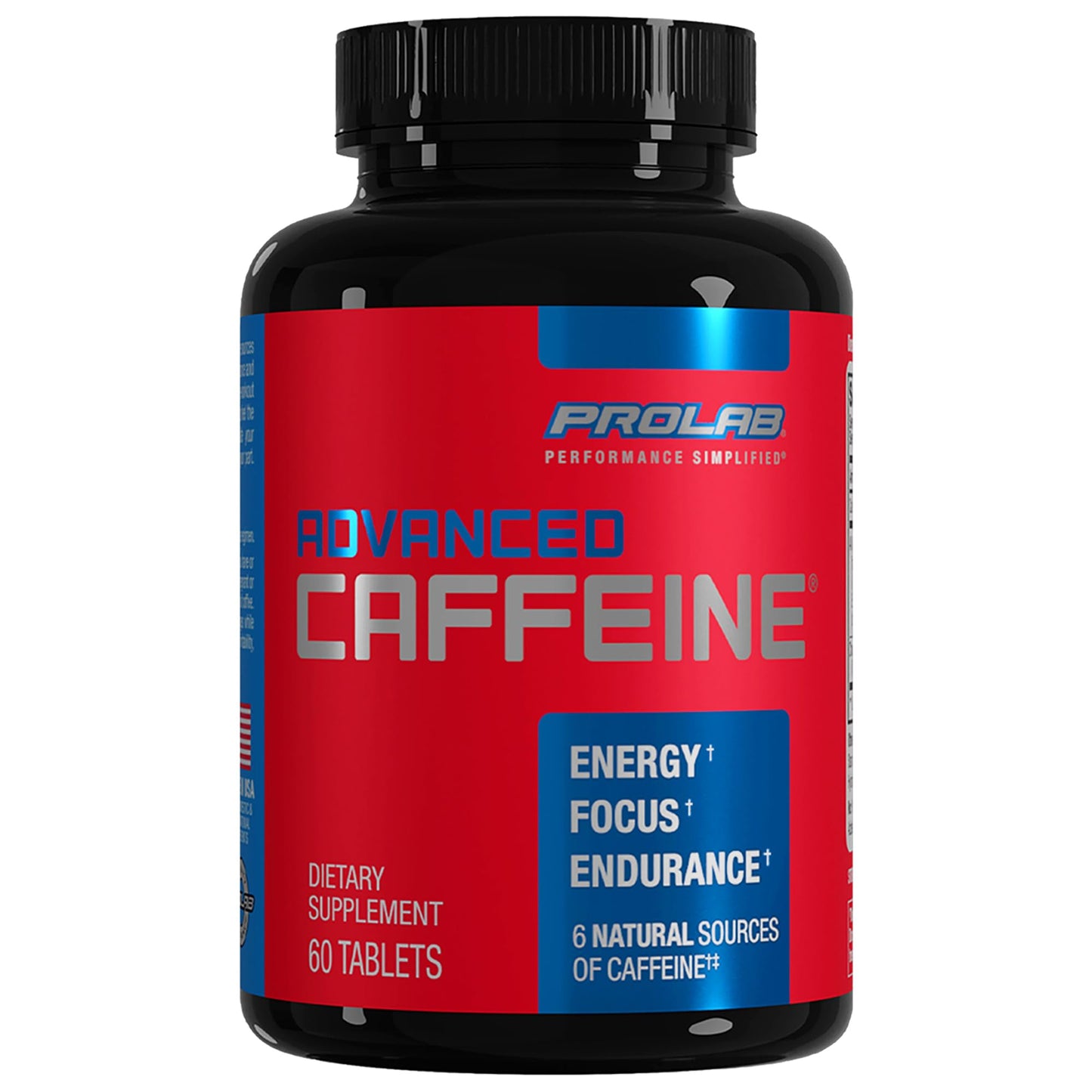 ProLab Caffeine 200mg Green Tea Extract Energy & Focus Tablets, 60 Count