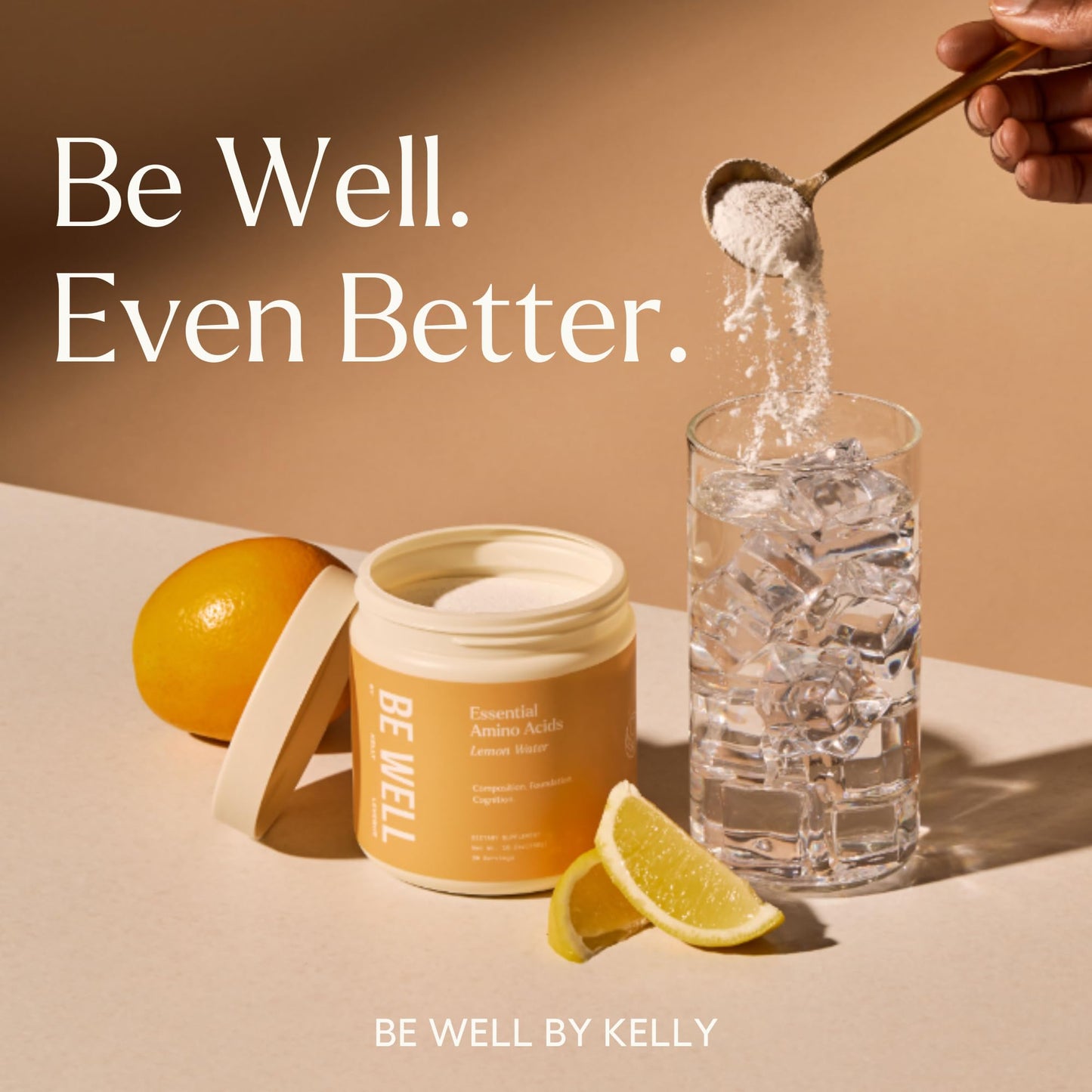 Be Well by Kelly LeVeque Essential Amino Acids Lemon Powder (10.2 oz)