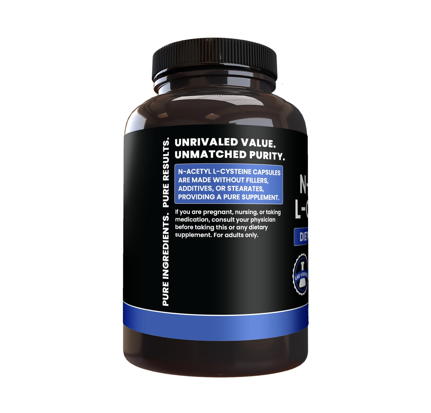 PURE ORIGINAL INGREDIENTS N-Acetyl L-Cysteine Capsules, 365