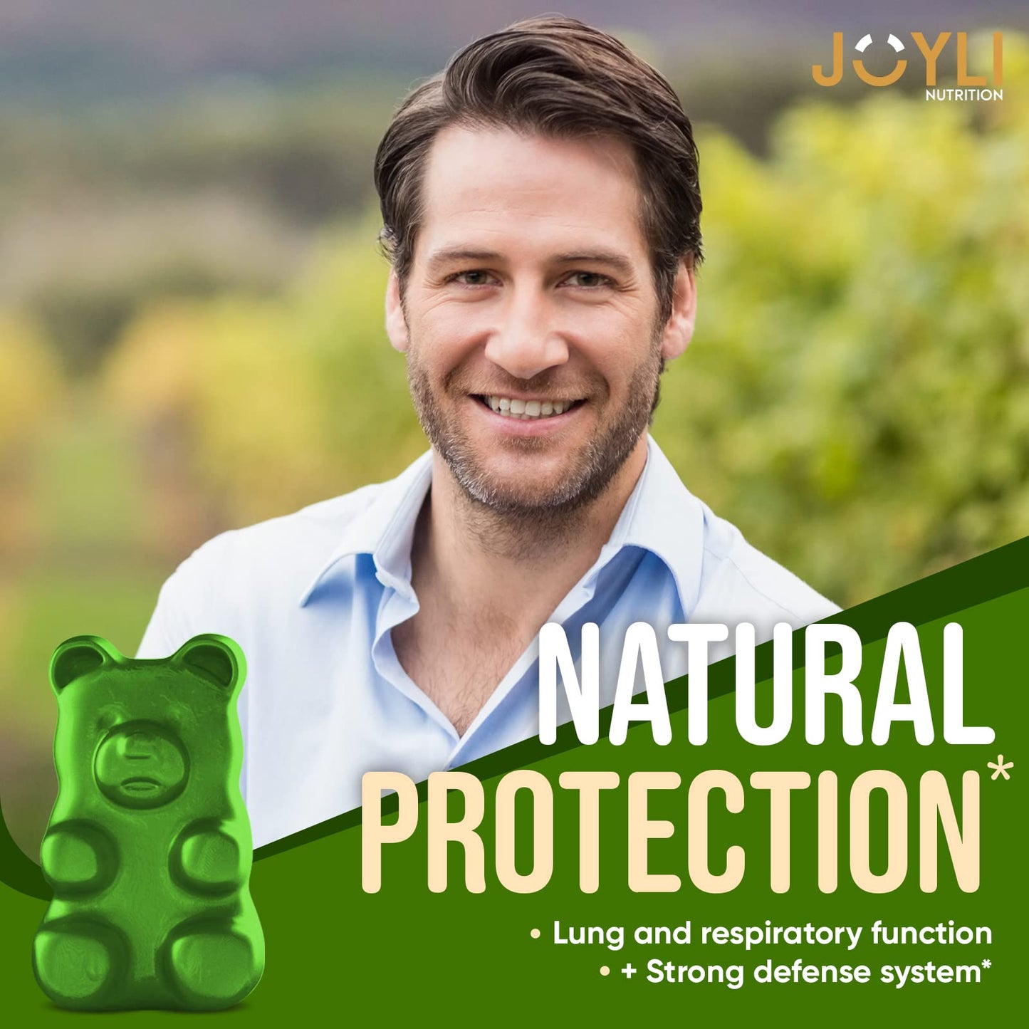 JOYLI Nutrition Hemp Gummies for Lung Cleanse 120 Count