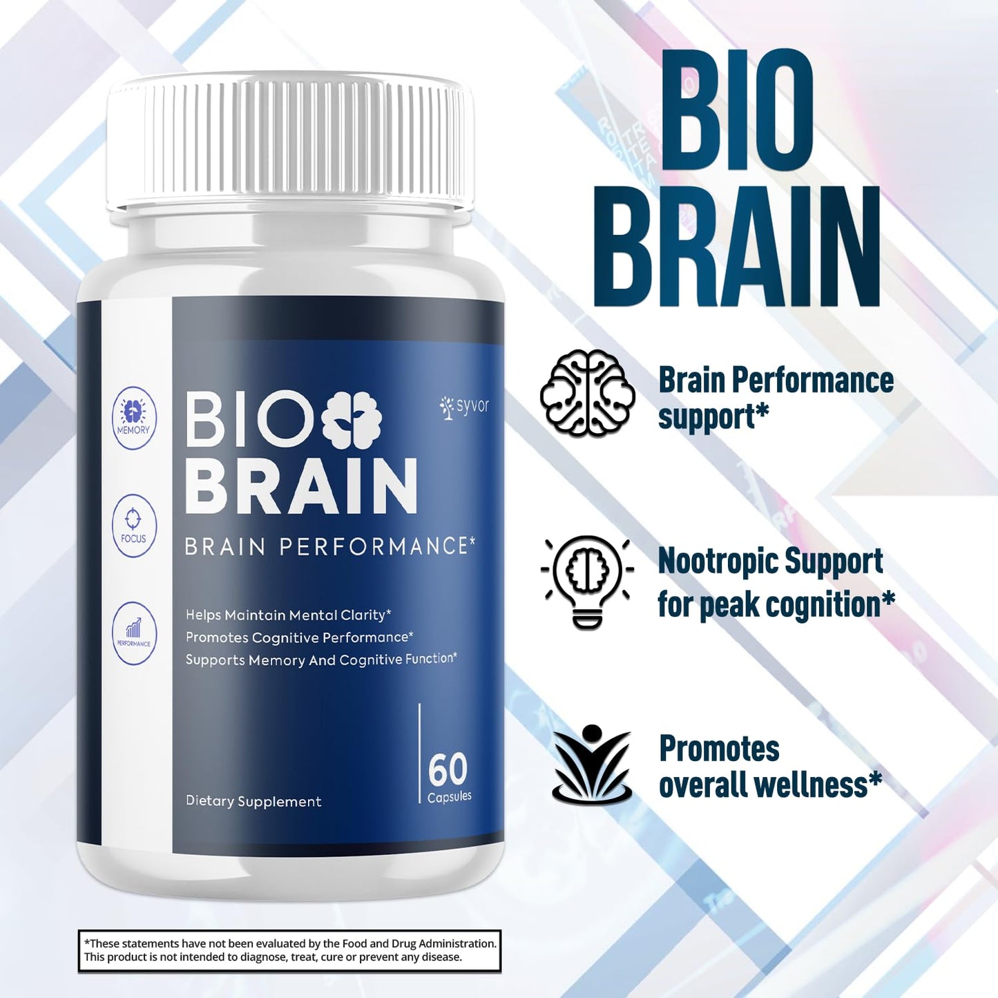 Syvor Bio Brain Capsules, 120 Capsules