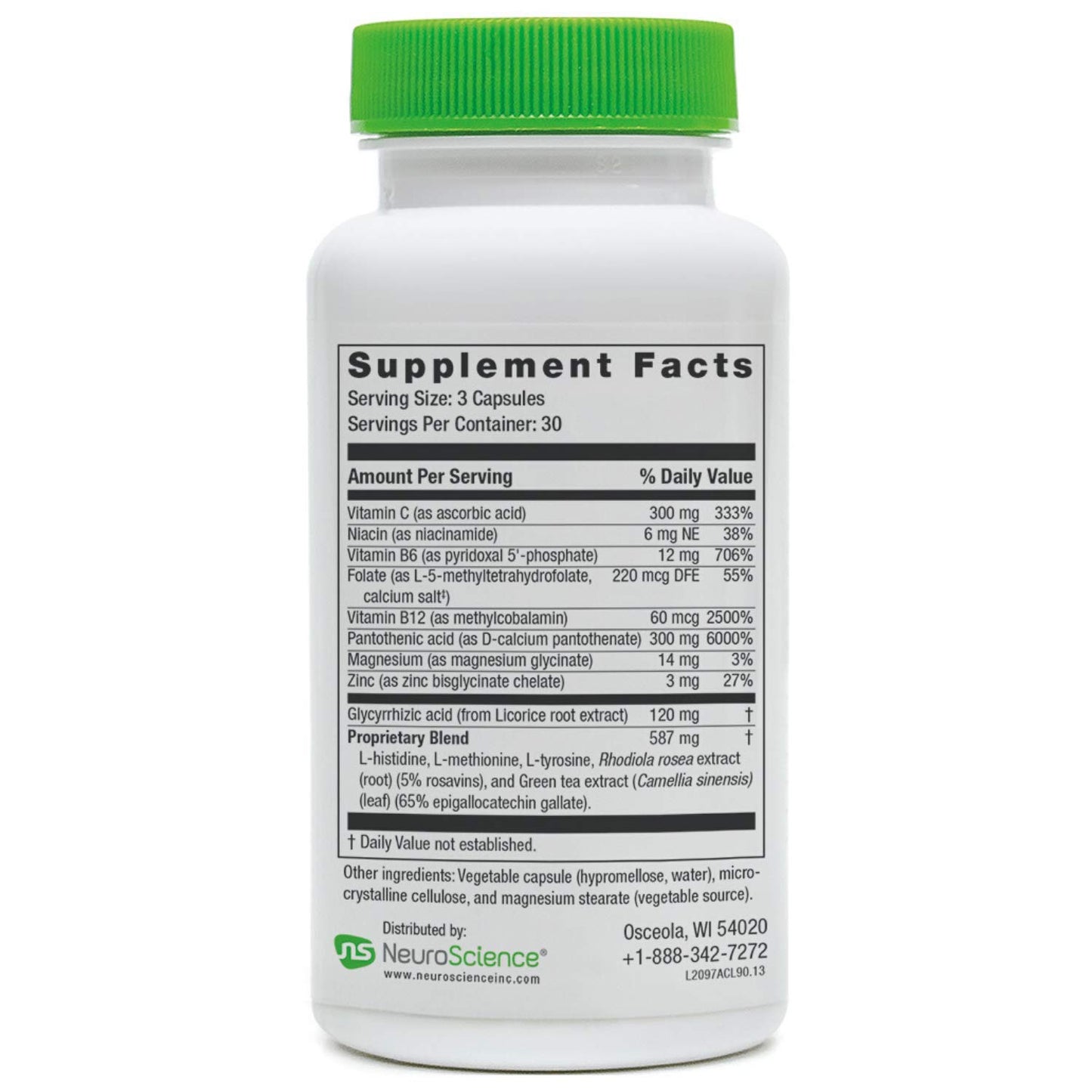 NeuroScience AdreCor with Licorice Root Capsule 90 Count