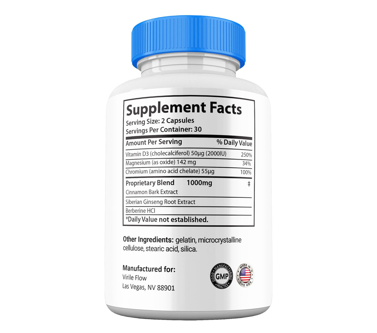 Gold Nutra Virile Flow Capsules, 3 Pack